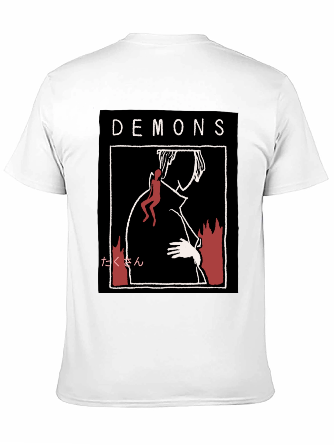 Black Demons Graphic Print T-Shirt view 11