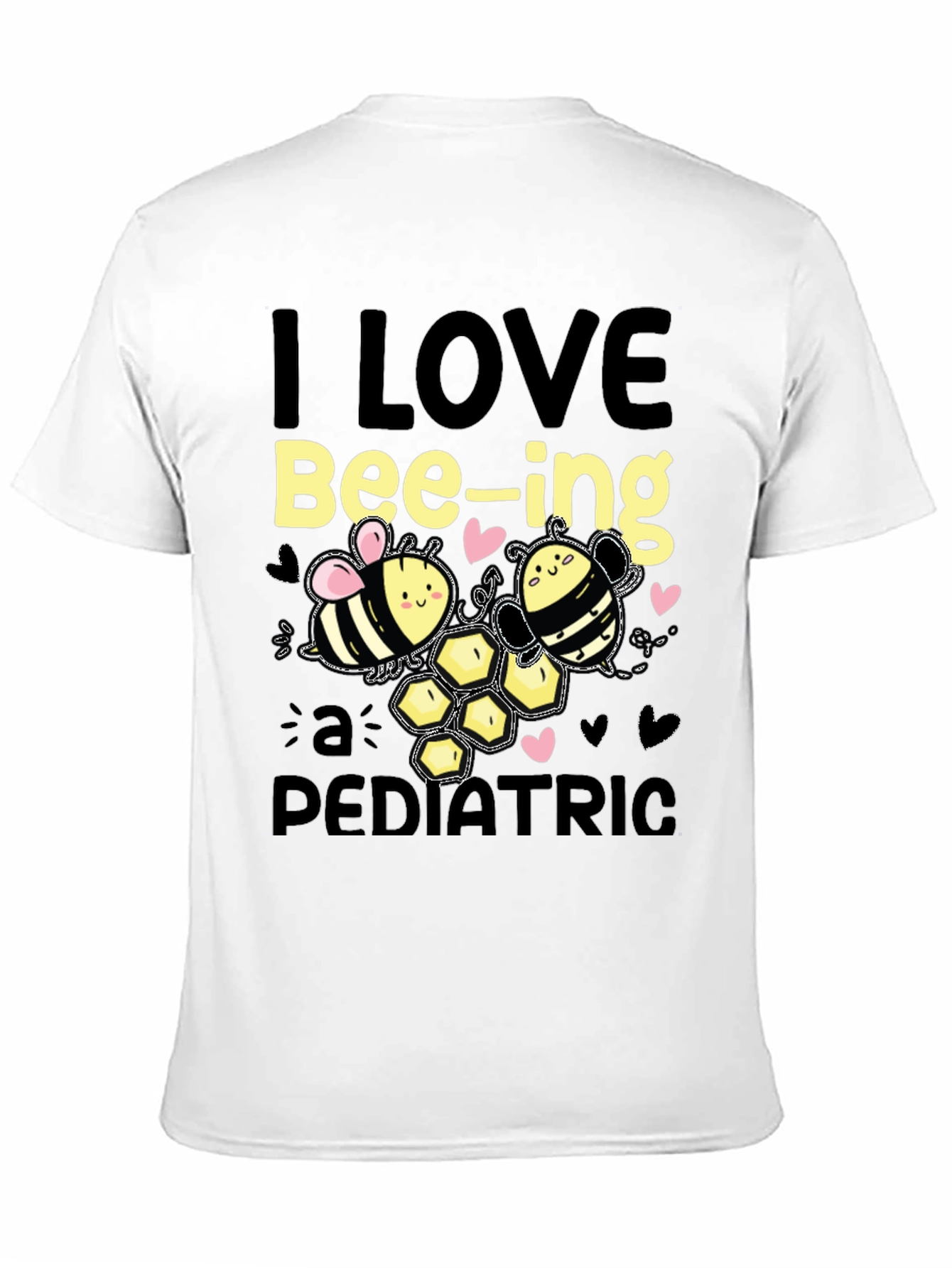 Black I Love Bee-ing a Pediatric T-Shirt view 11
