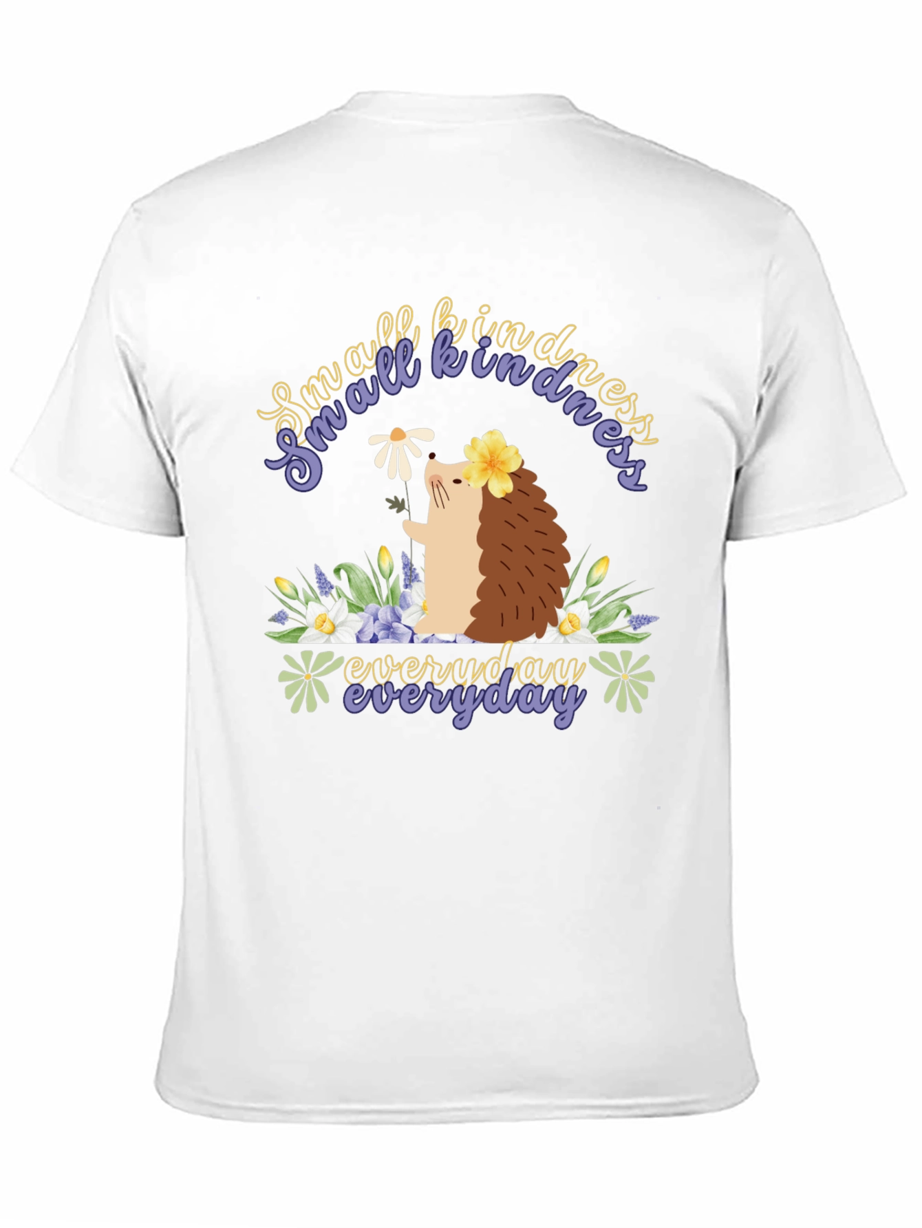 Black Kindness Hedgehog T-Shirt - Everyday Kindness view 11