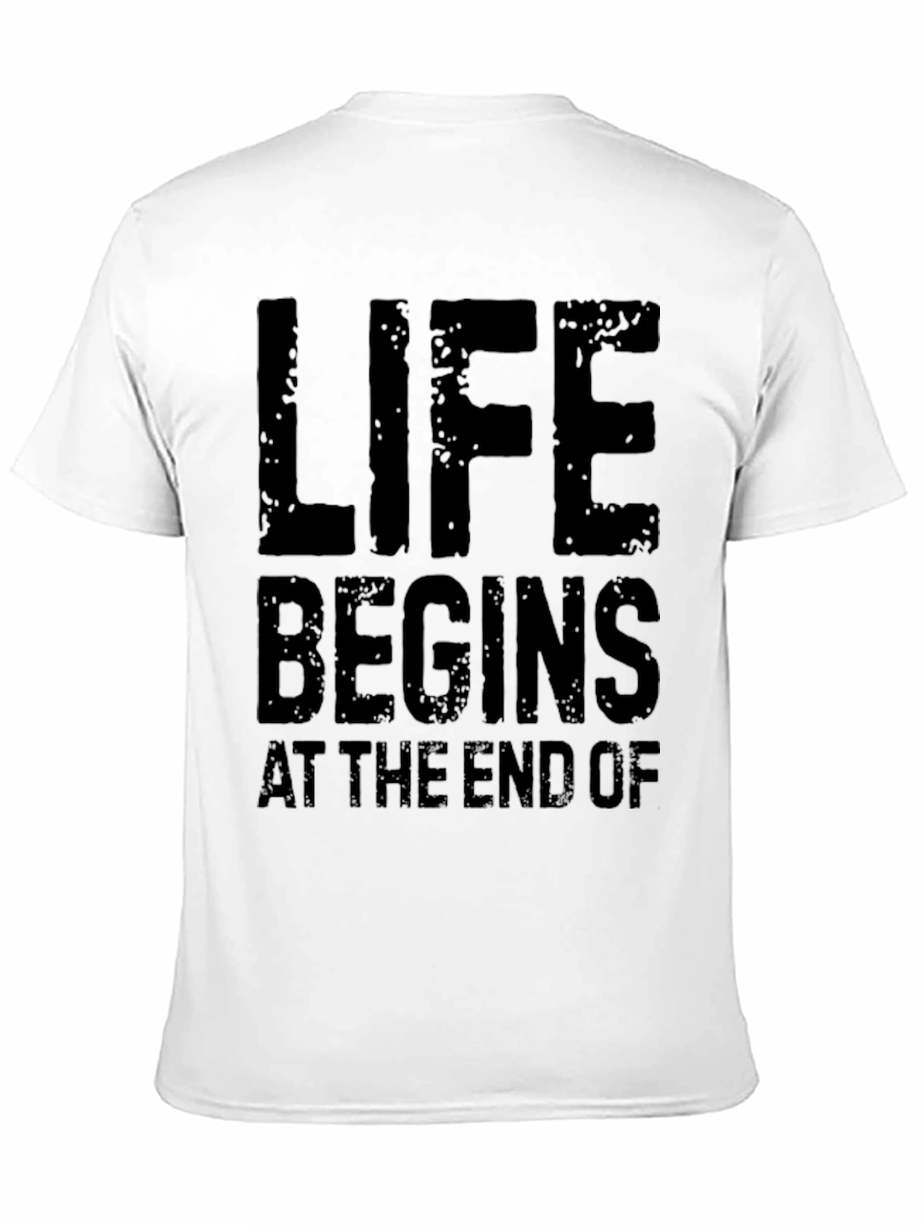 Black Life Begins At The End Of Black T-Shirt view 11
