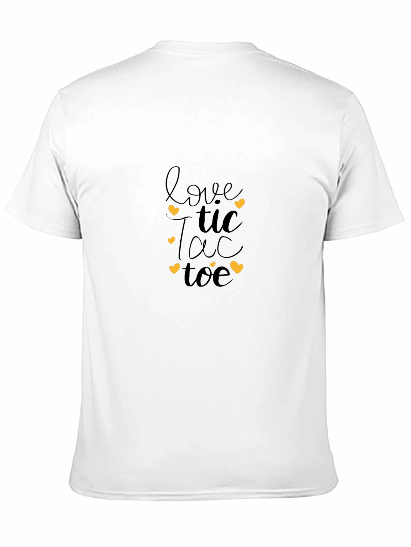 Black Love Tic Tac Toe Graphic T-Shirt view 11