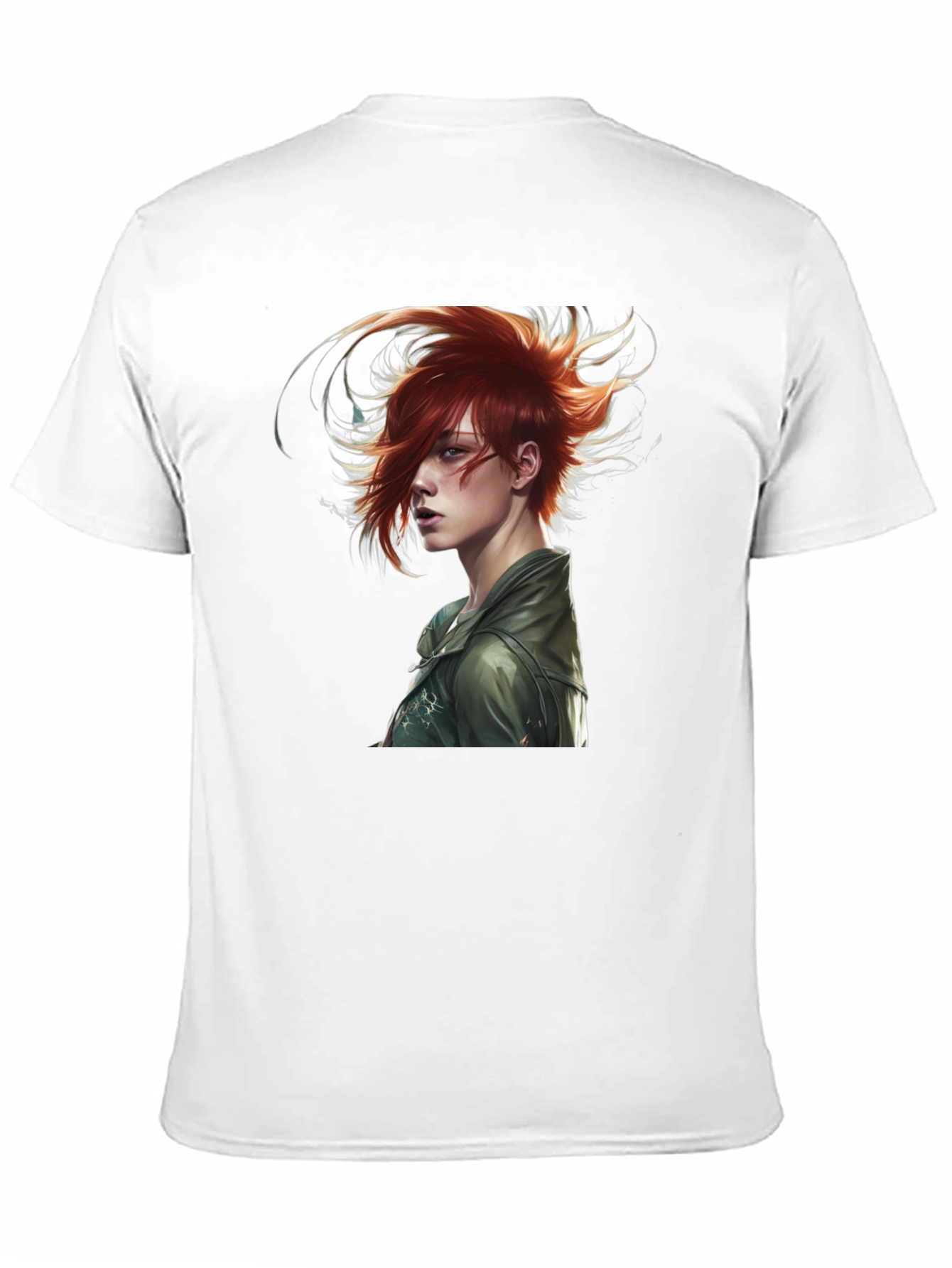 Black Edgy Anime Character Black T-Shirt view 11