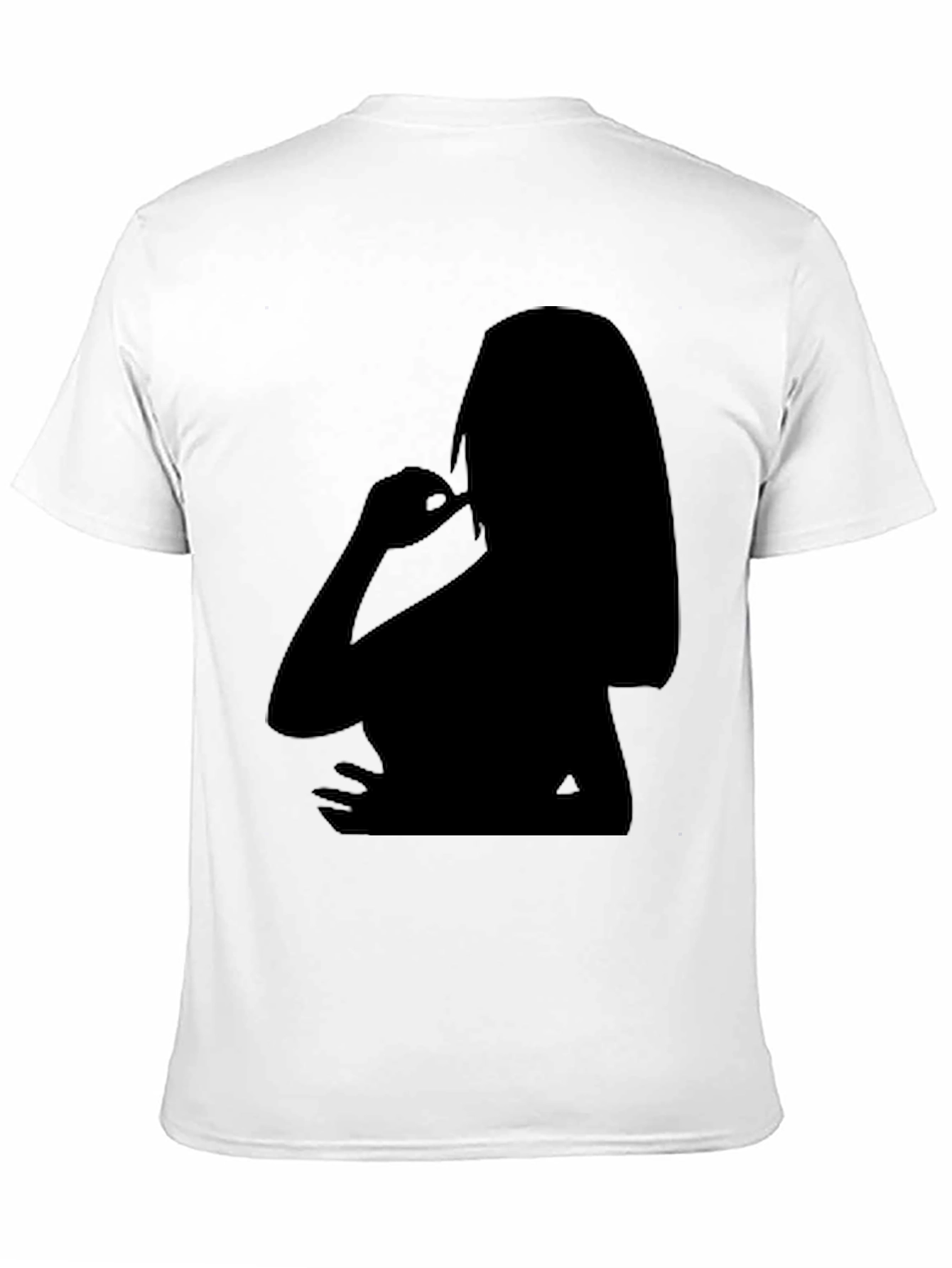 Black Silhouette Graphic Tee - Men's Black T-Shirt view 11