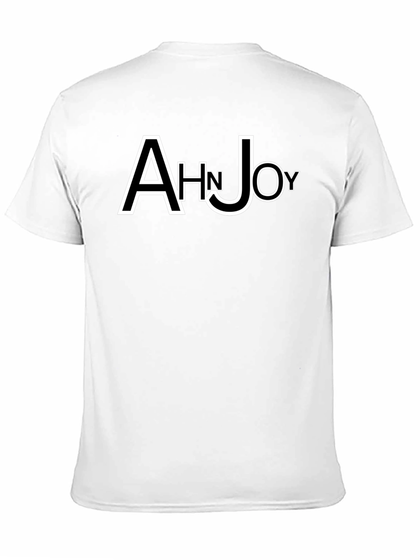 Black Ahn Joy Black T-Shirt with Unique Lettering view 11