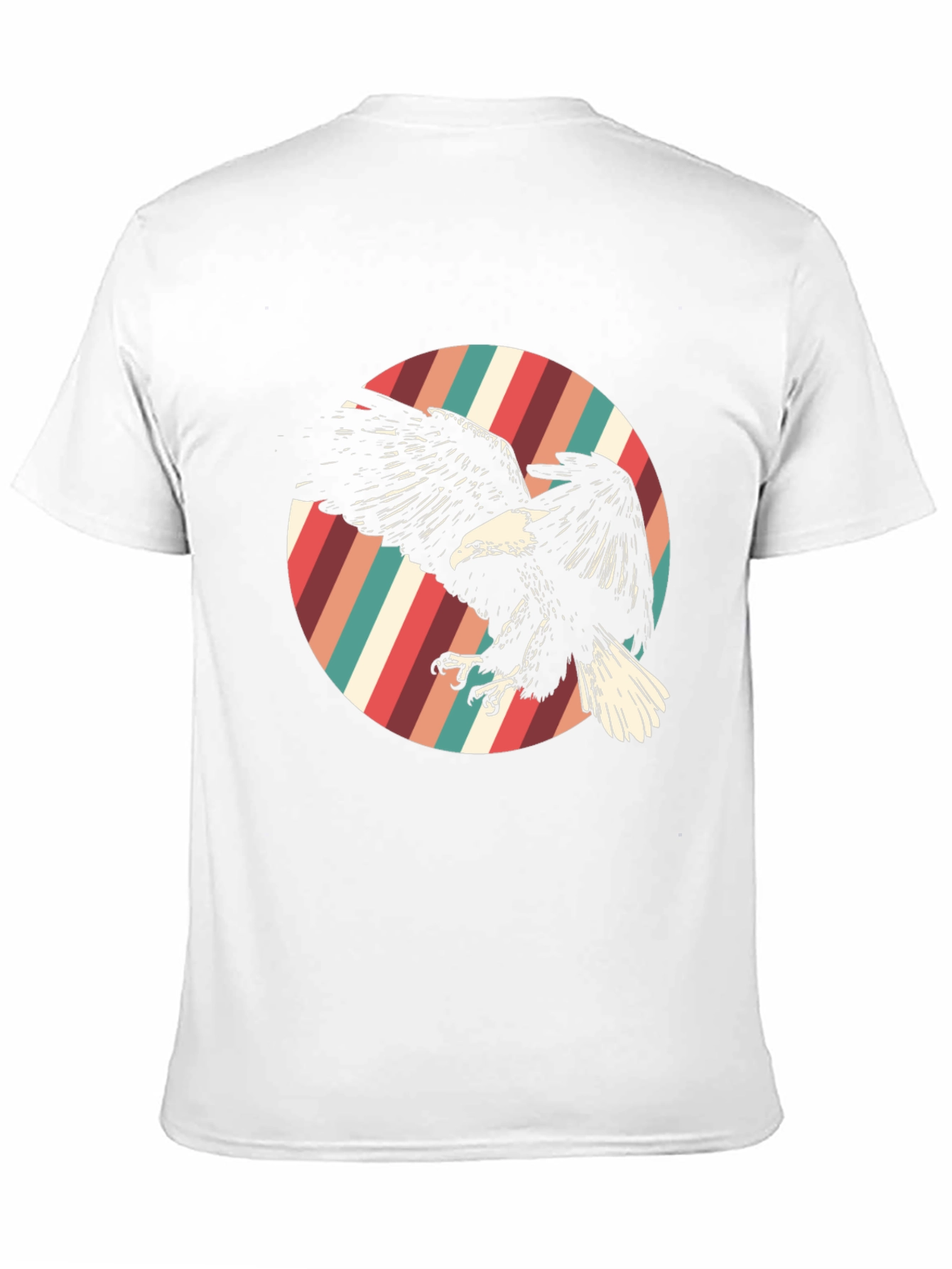 Black Retro Eagle Graphic Tee - Black view 11