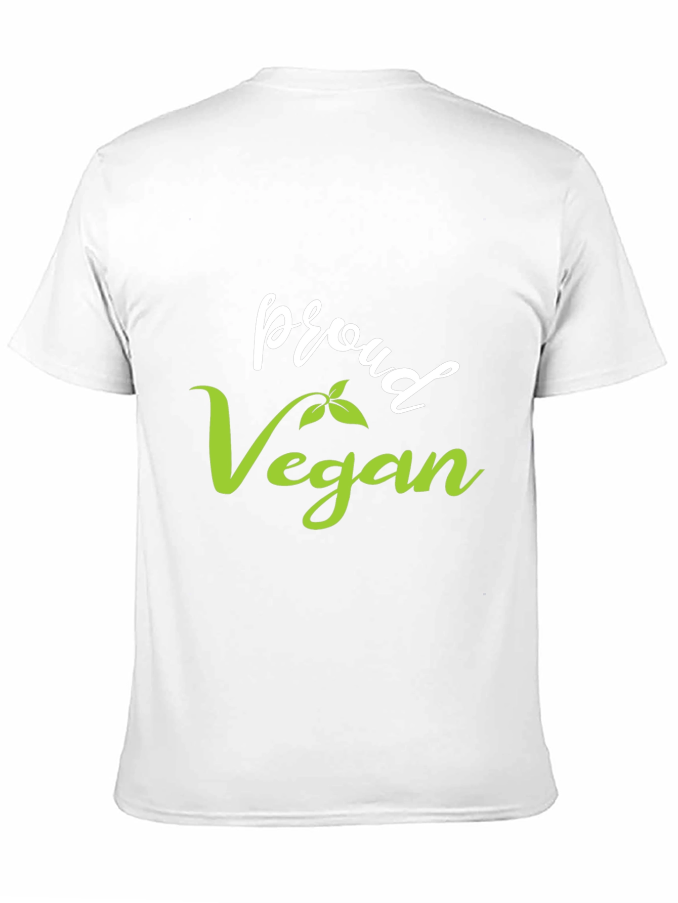 Black Proud Vegan Graphic Tee - Black Unisex T-Shirt view 11