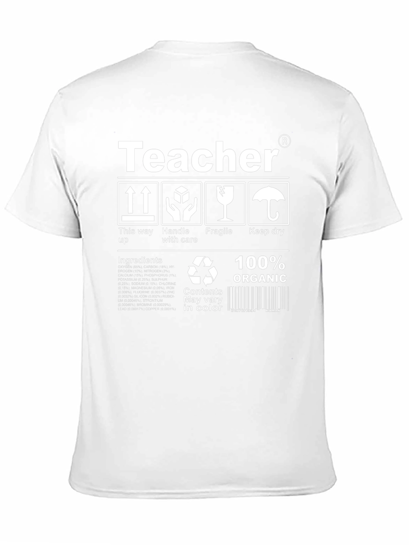 Black Teacher T-Shirt: Handle With Care view 11