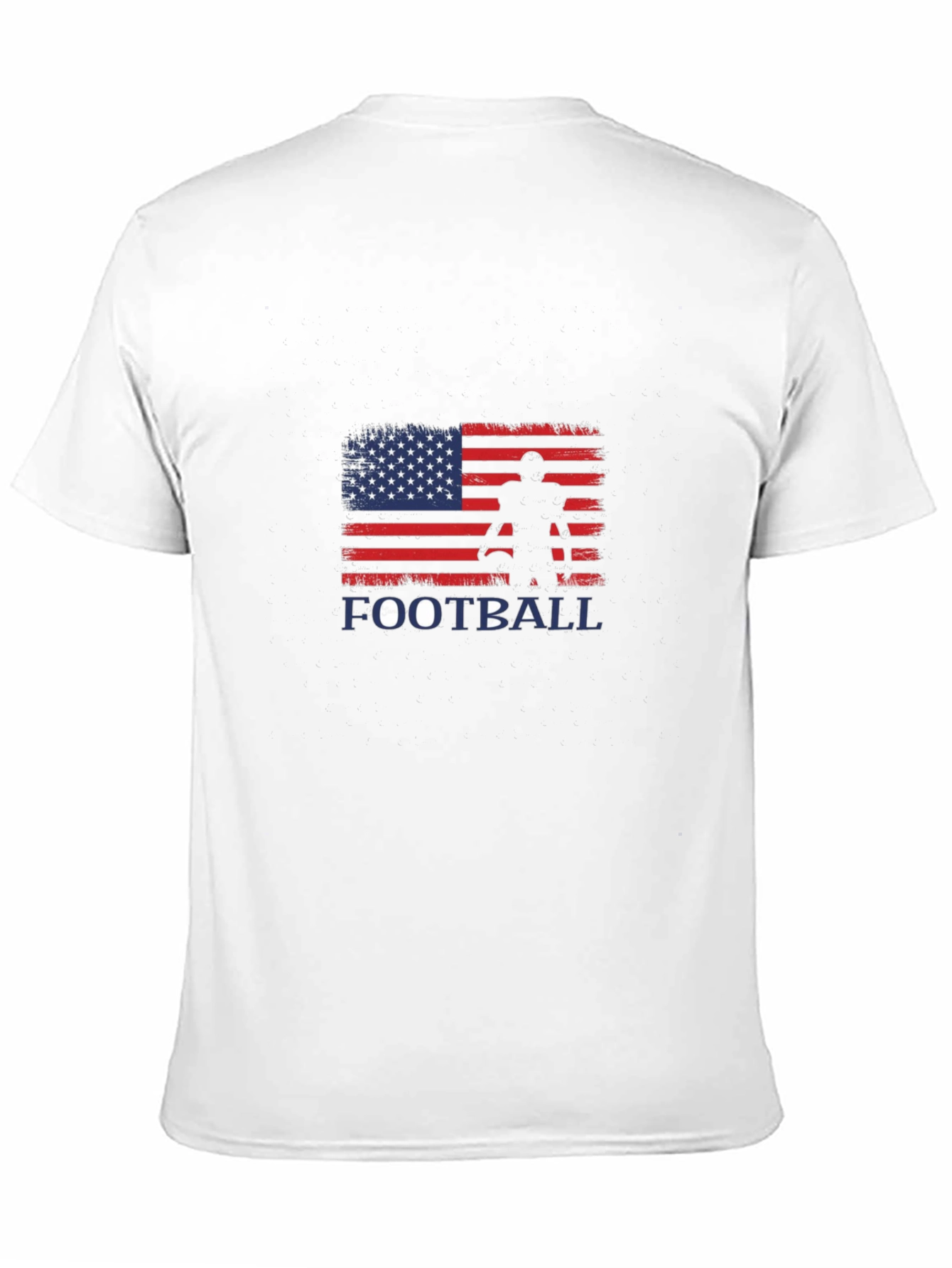 Black American Football Graphic T-Shirt view 11