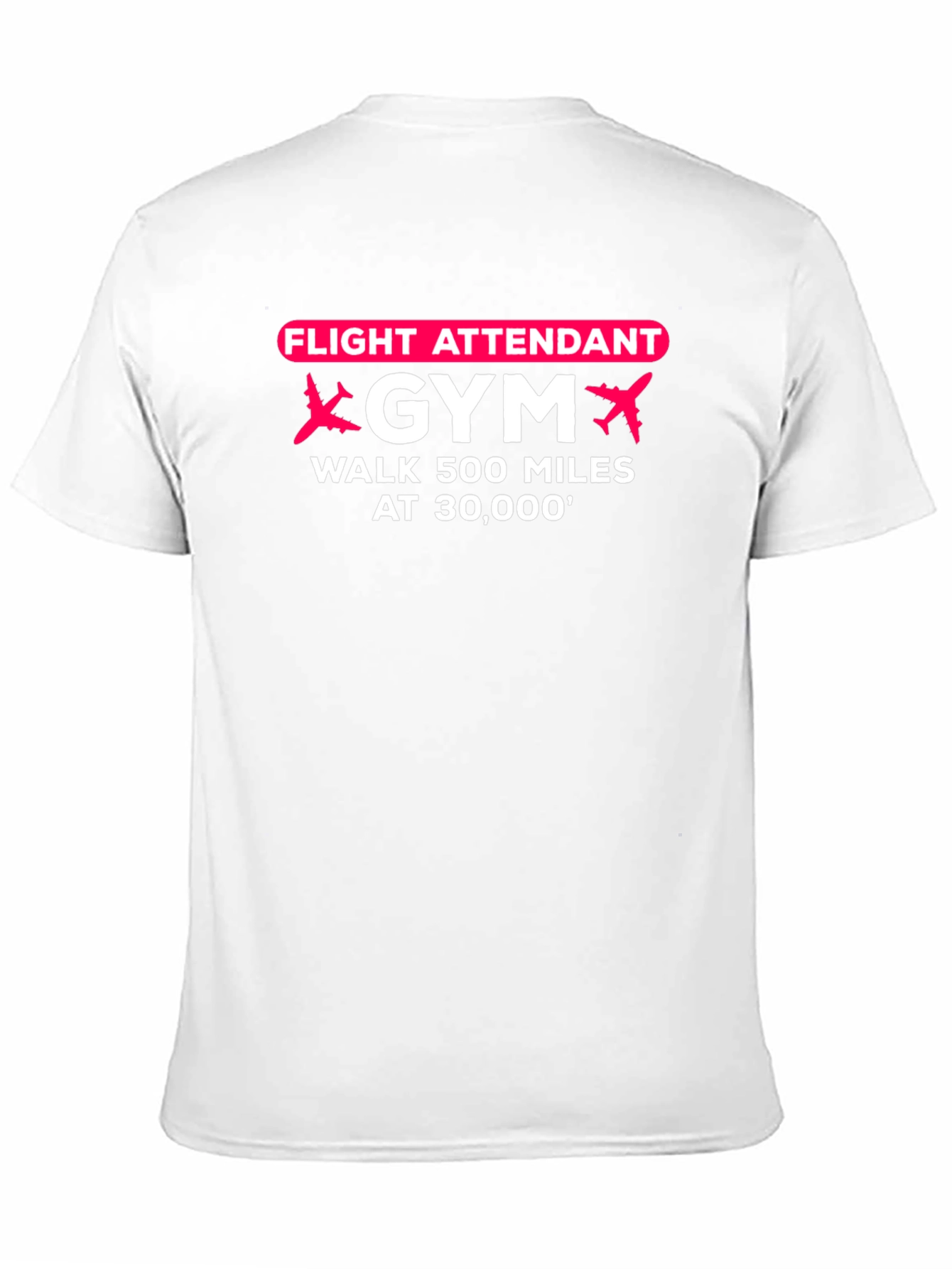 Black Flight Attendant Gym Black T-Shirt view 11