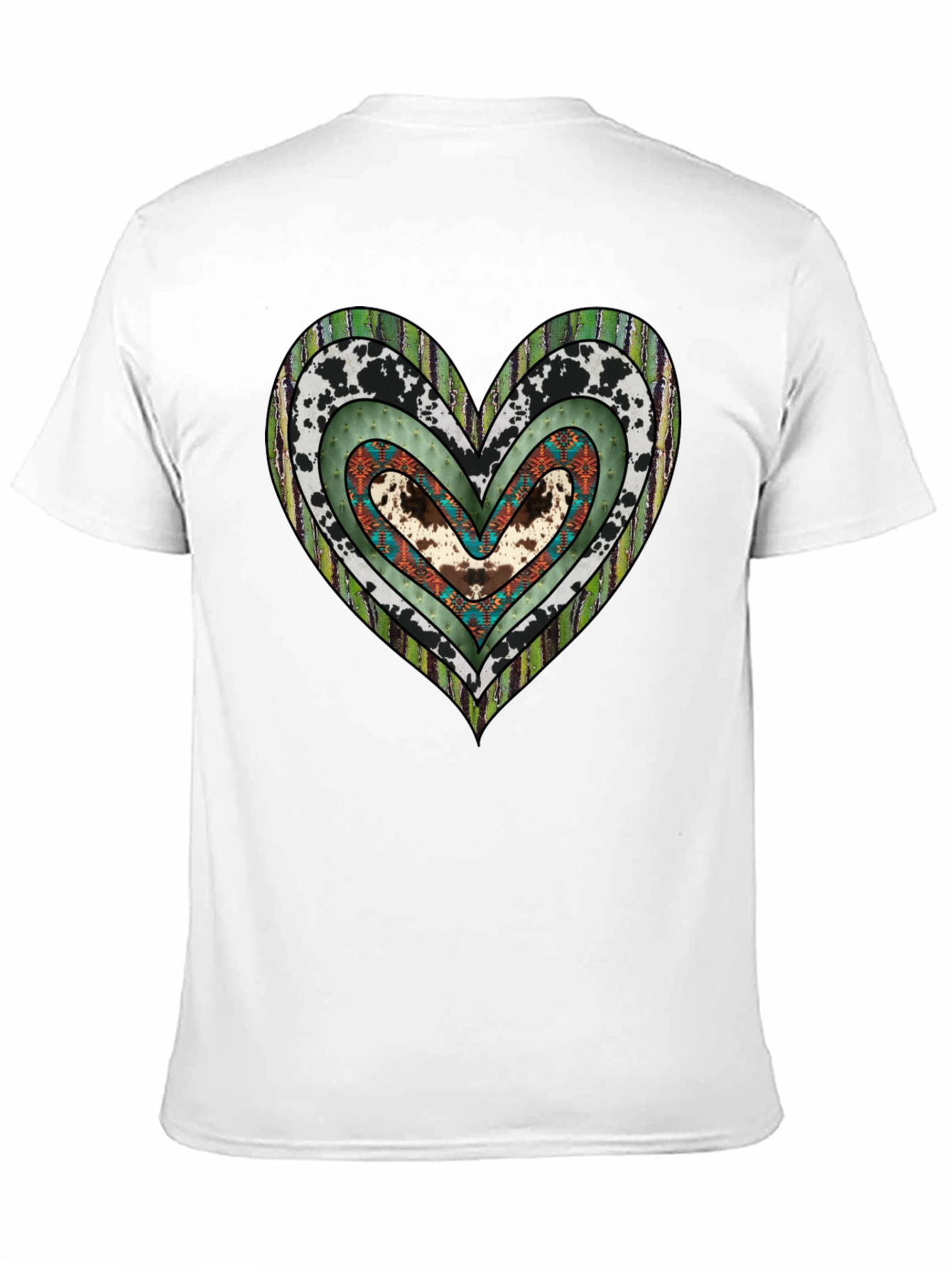 Black Heart Graphic T-Shirt - Casual Black Tee view 11