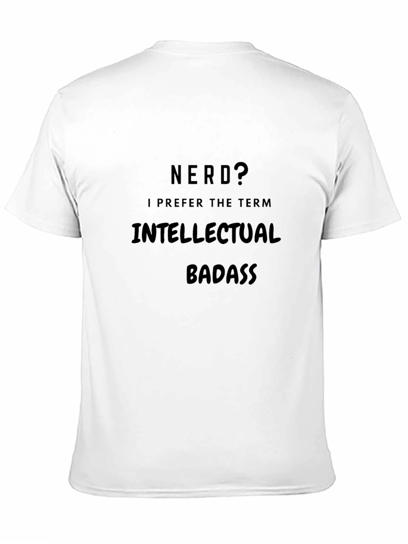 Black Nerd? Intellectual Badass Graphic Tee - Black view 11