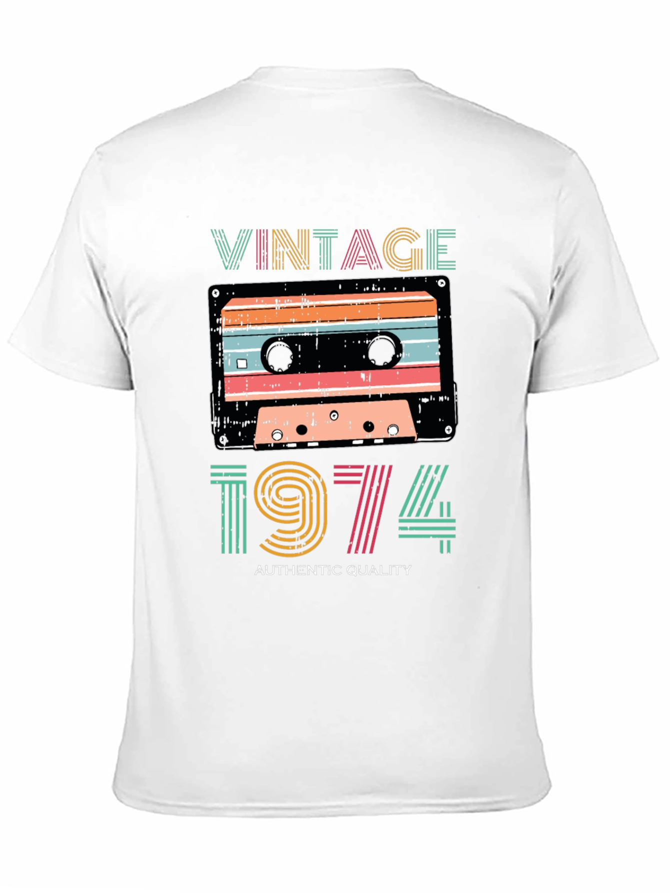 Black Vintage 1974 Cassette Tape Graphic Tee view 11