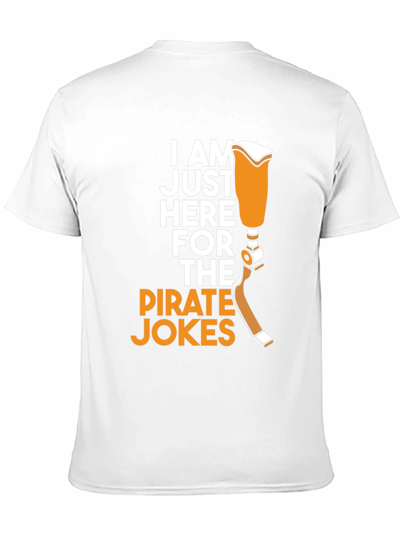 Black Pirate Jokes Prosthetic Leg Humor T-Shirt view 11