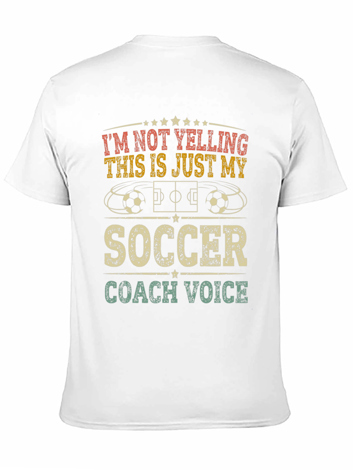 Black Soccer Coach Voice T-Shirt view 11