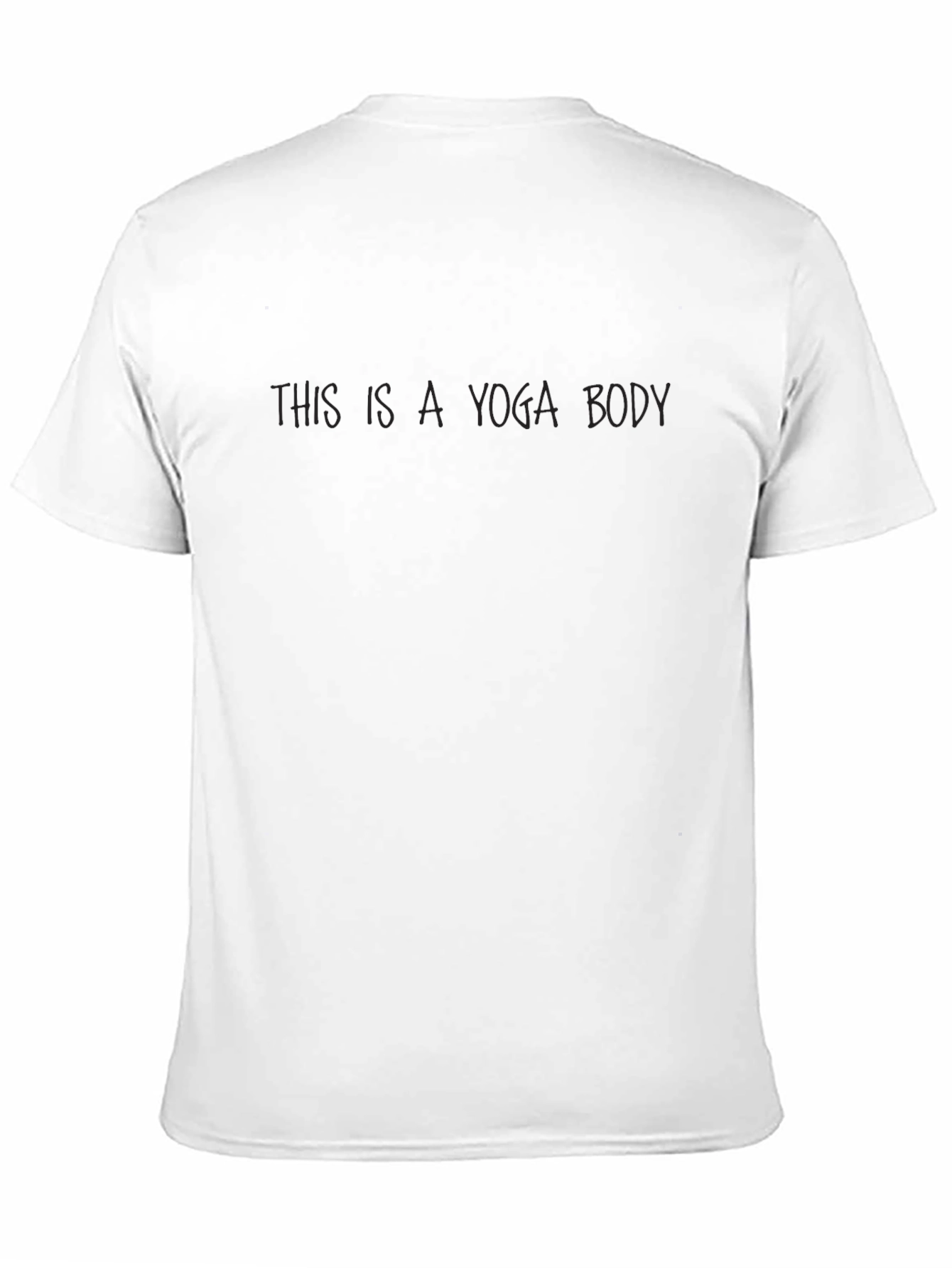 Black This Is A Yoga Body Black T-Shirt view 11