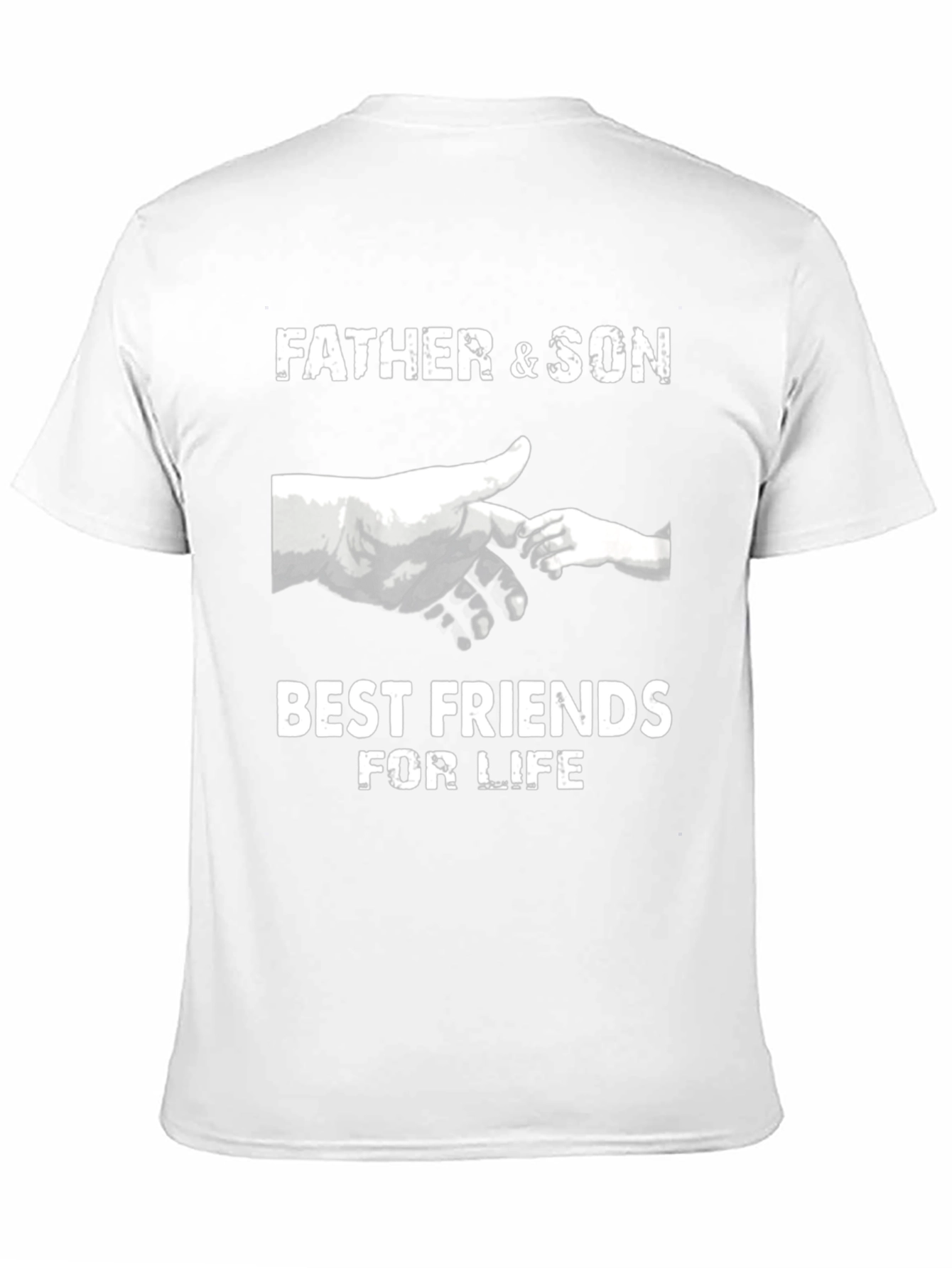Black Father & Son Best Friends T-Shirt - Black view 11