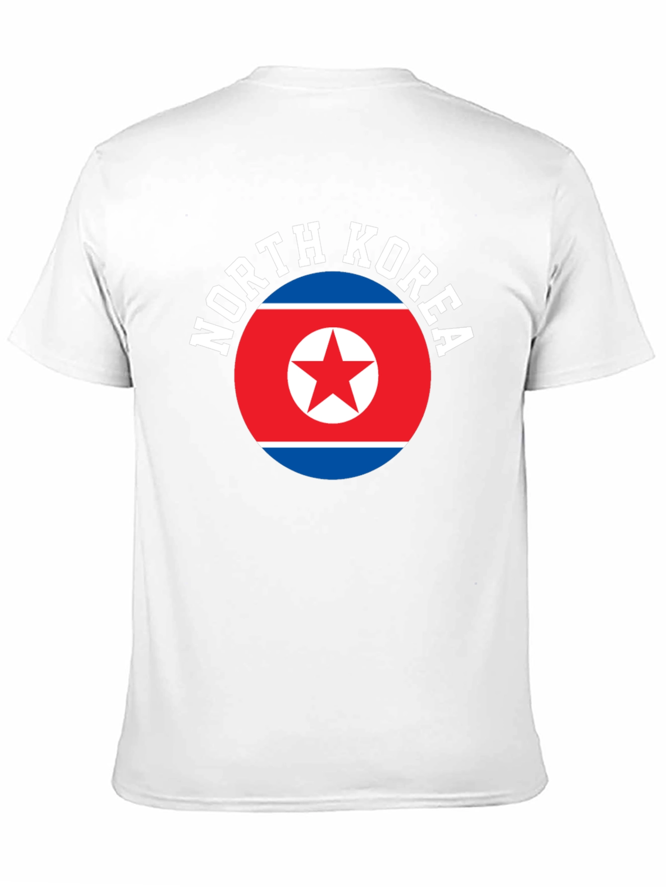 Black North Korea Flag T-Shirt view 11