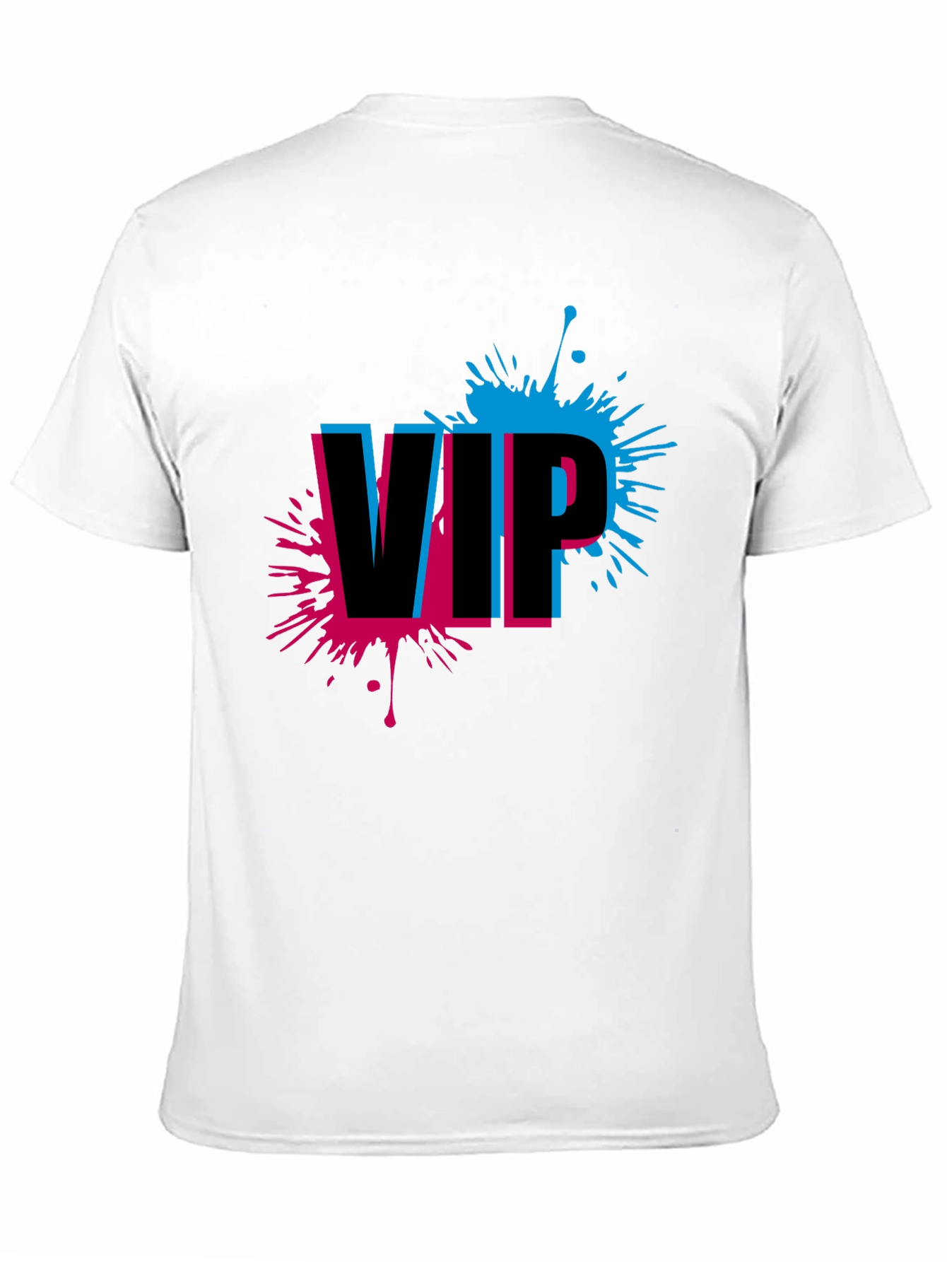VIP Splatter Graphic Tee - Trendy Black T-Shirt - 11