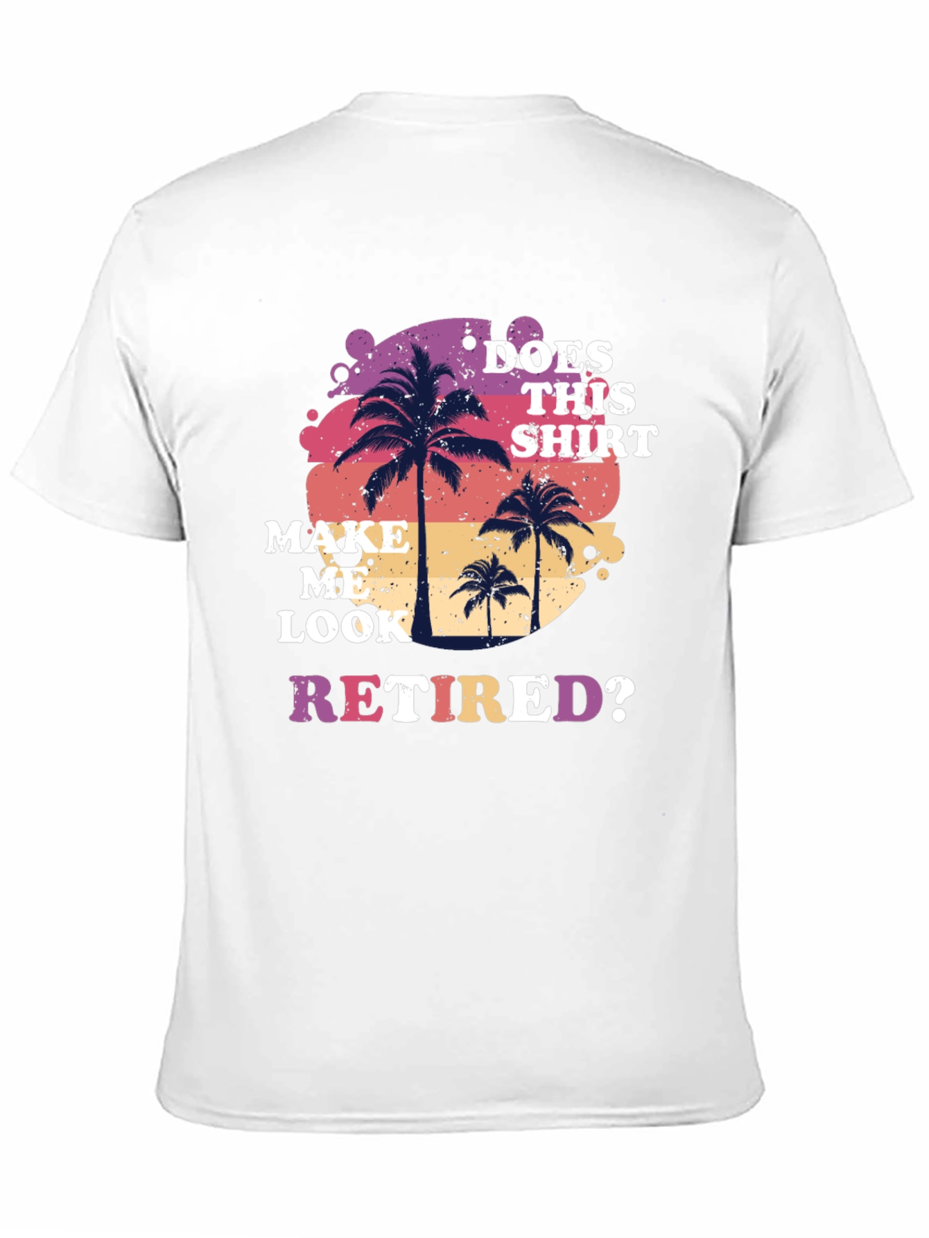Black Retired Graphic T-Shirt: Palm Tree Design view 11