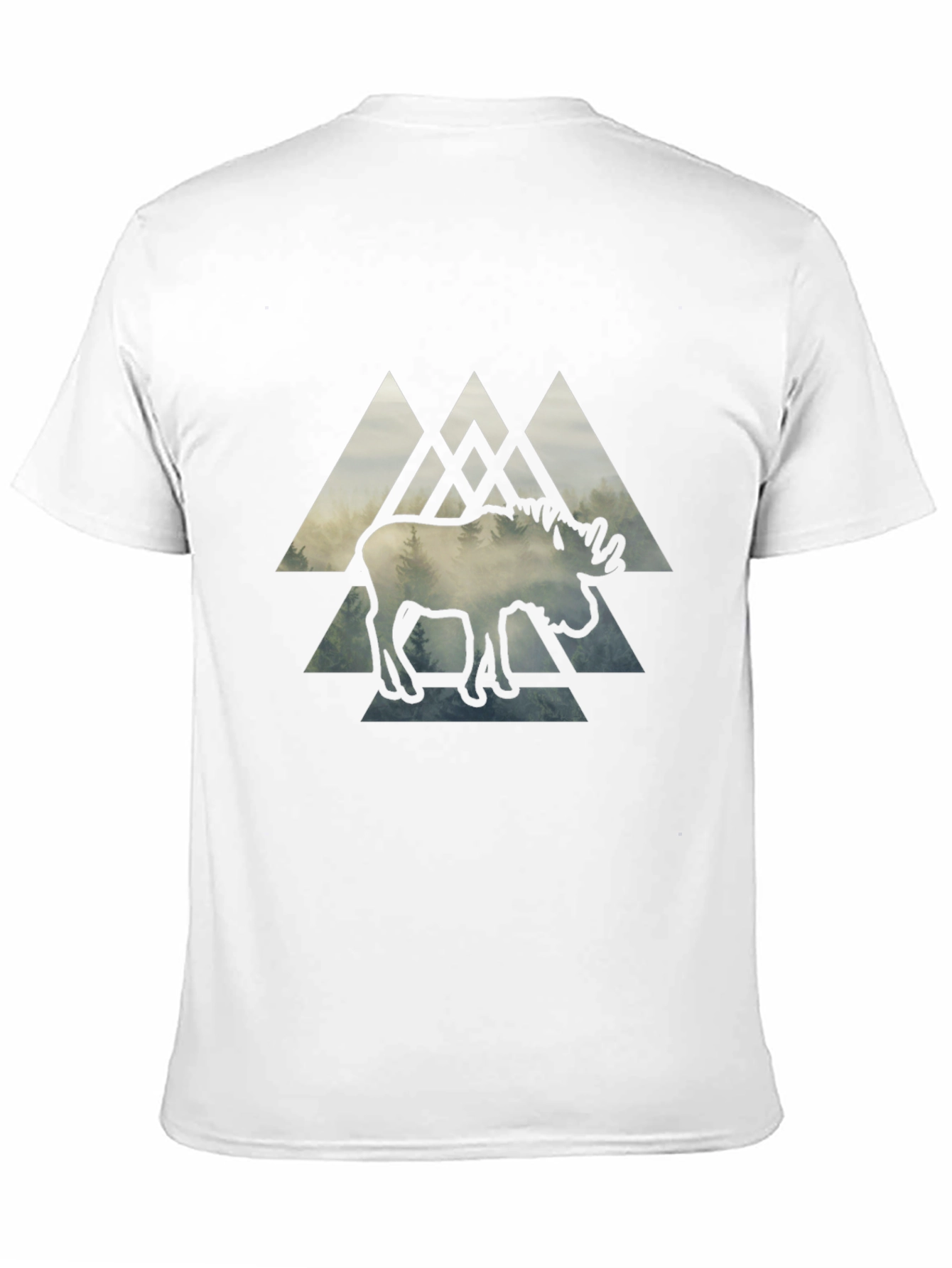 Black Moose Graphic Print Black T-Shirt view 11