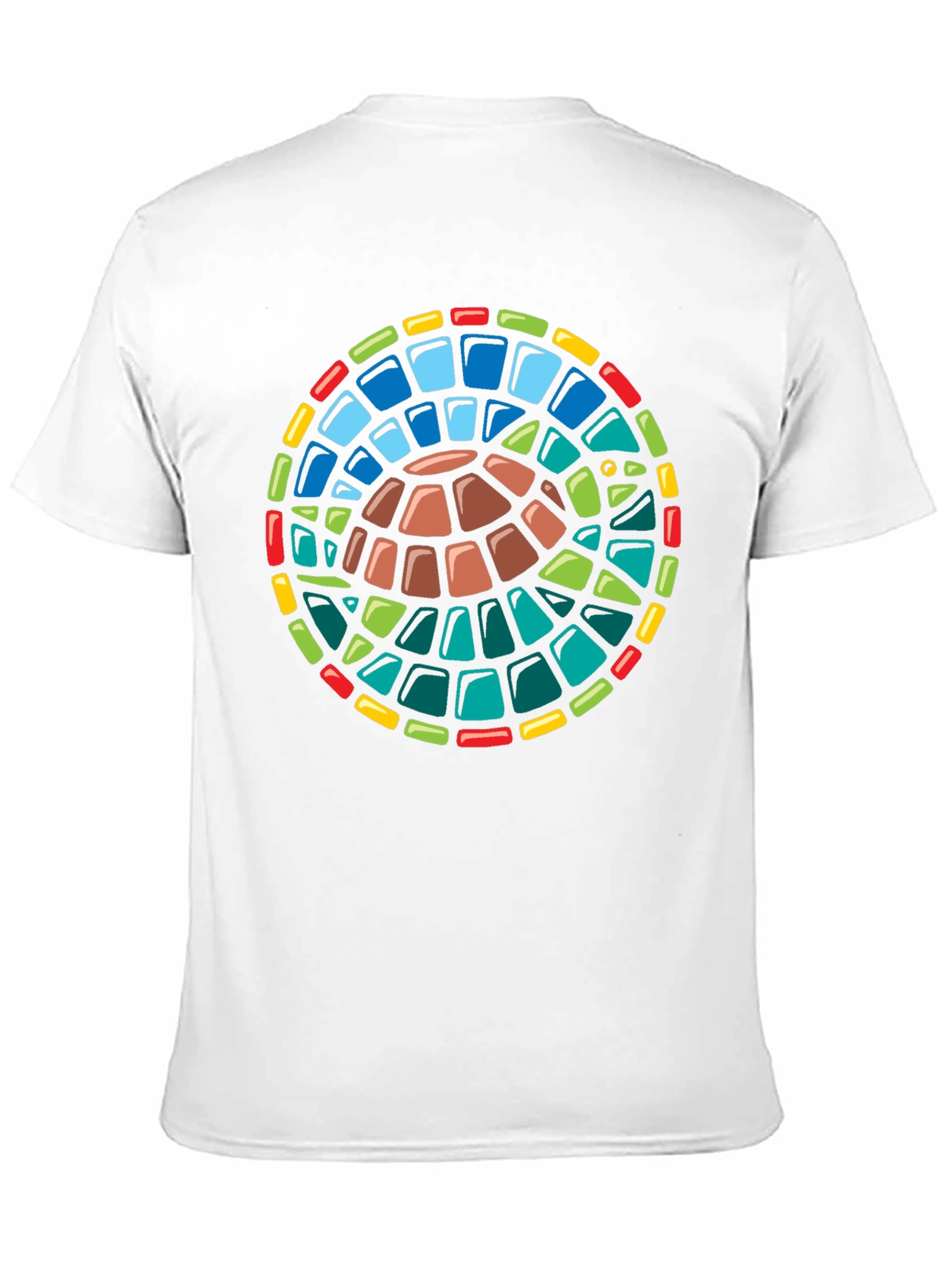 Black Turtle Stained Glass Style Graphic T-Shirt view 11