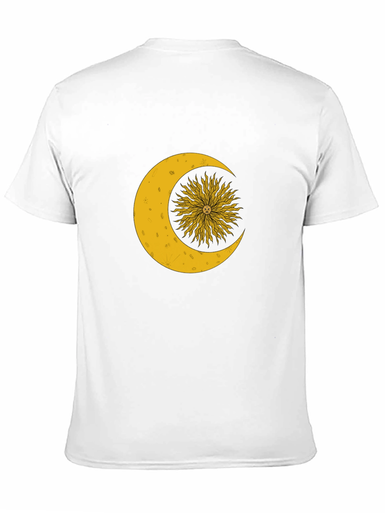 Black Celestial Sun and Moon Graphic T-Shirt view 11