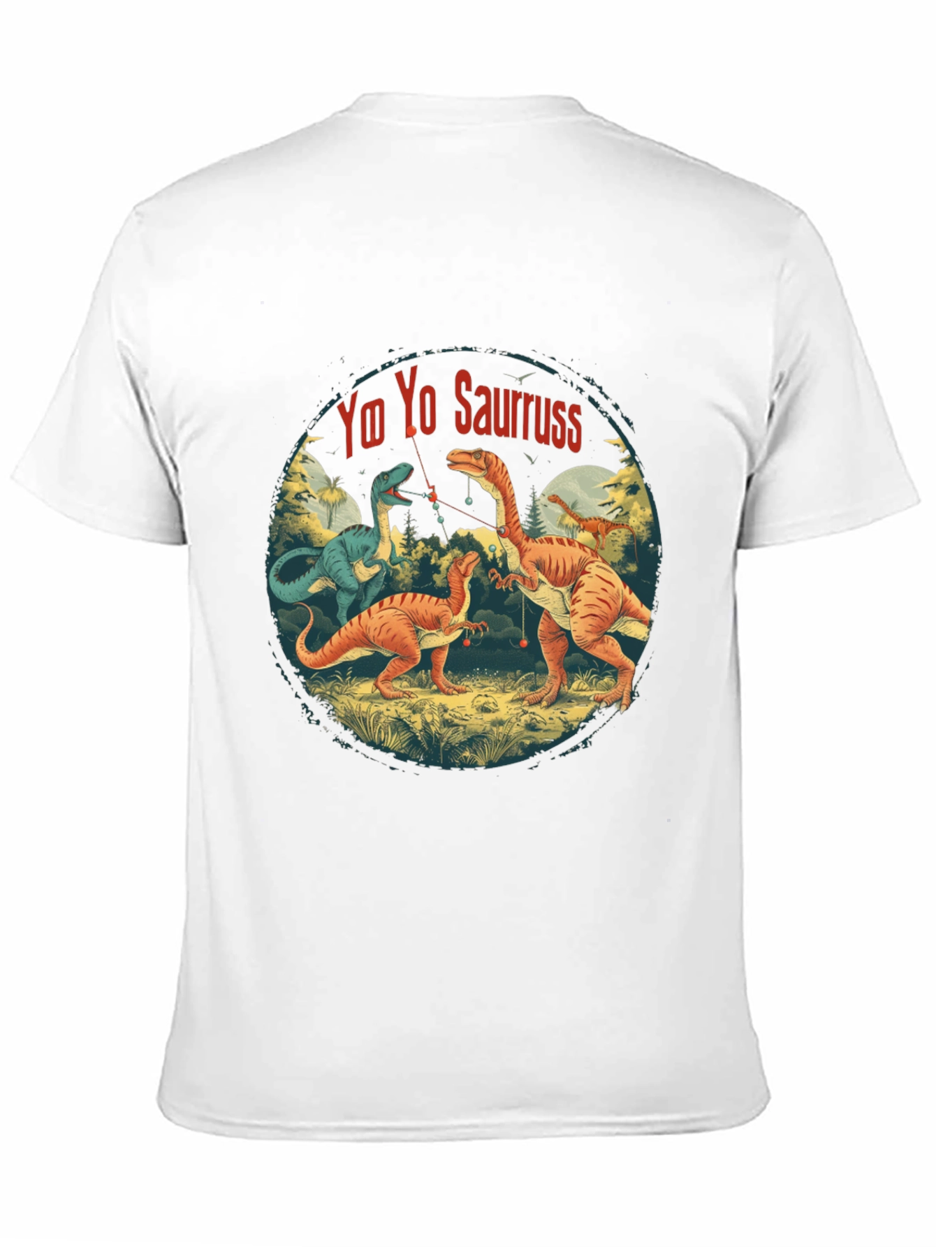 Black Yo Yo Sauruss T-Shirt - Dinosaur Fishing Fun! view 11