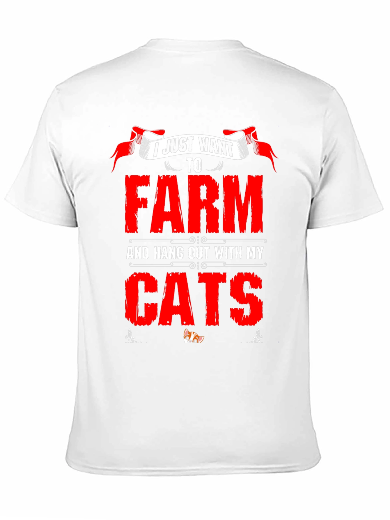 Black Farm & Cats T-Shirt: Funny Farmer Tee view 11