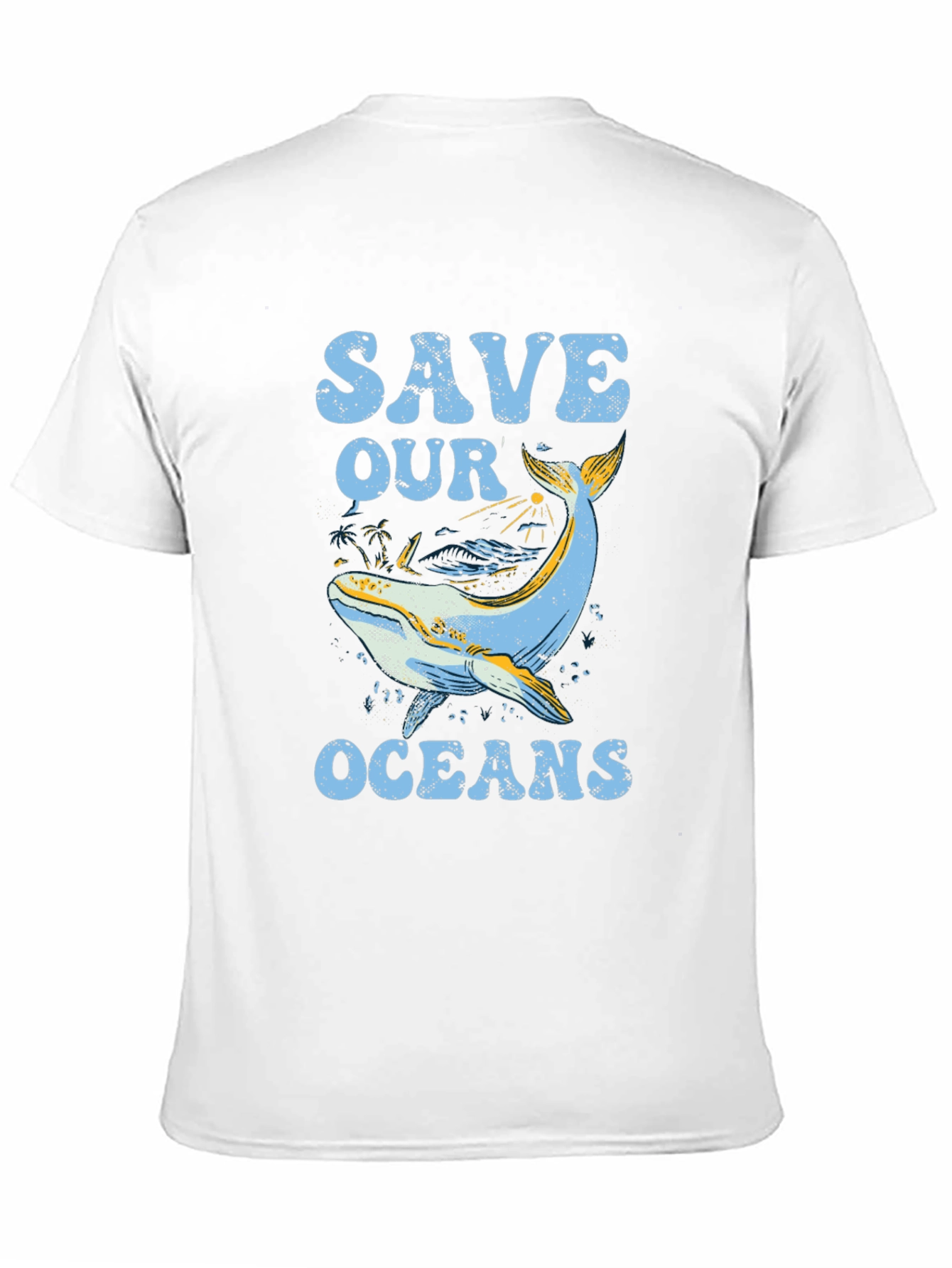 Black Save Our Oceans Graphic Tee - Black Cotton T-Shirt view 11