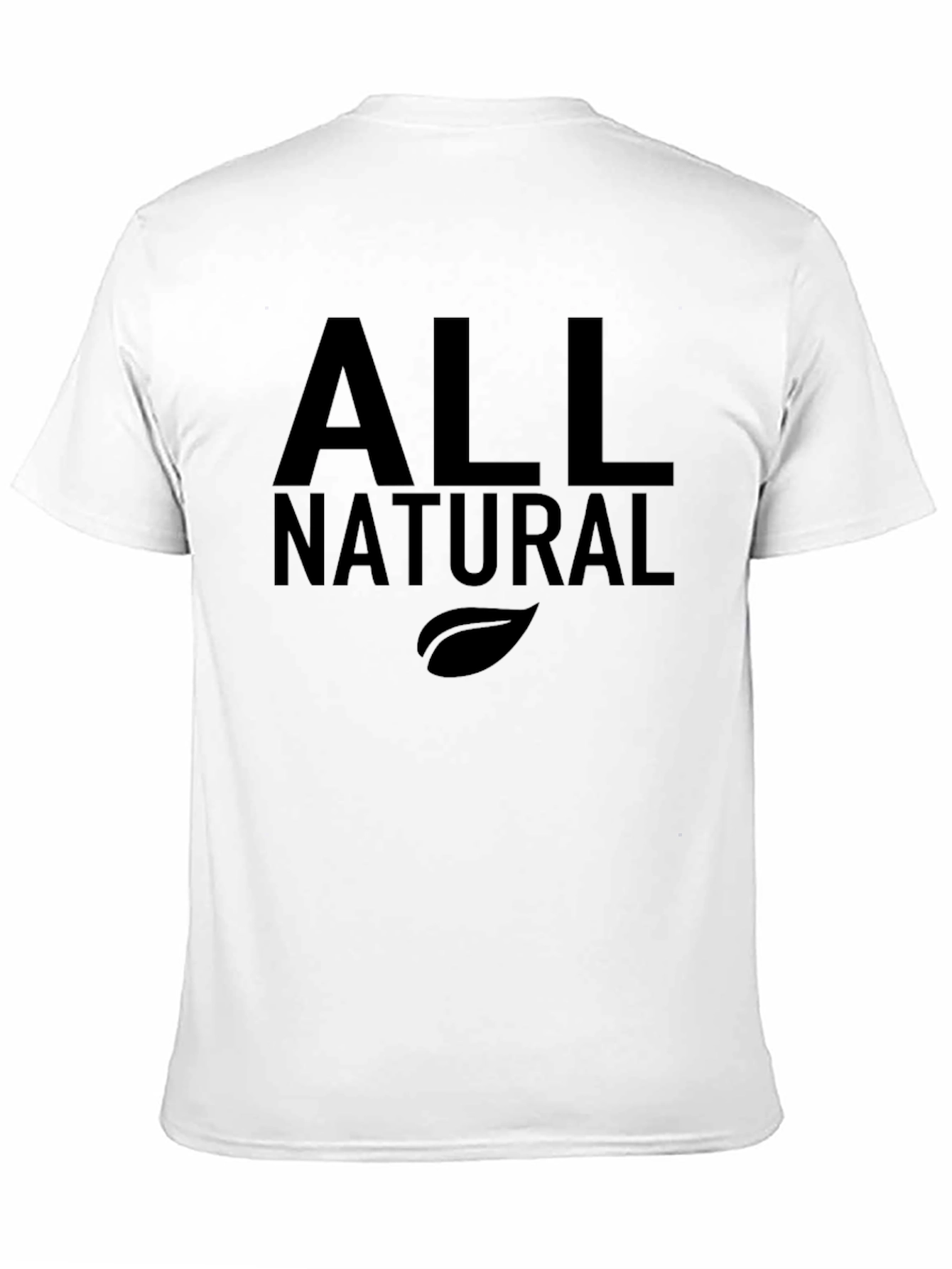 Black All Natural Black Graphic T-Shirt - Soft Cotton Blend view 11