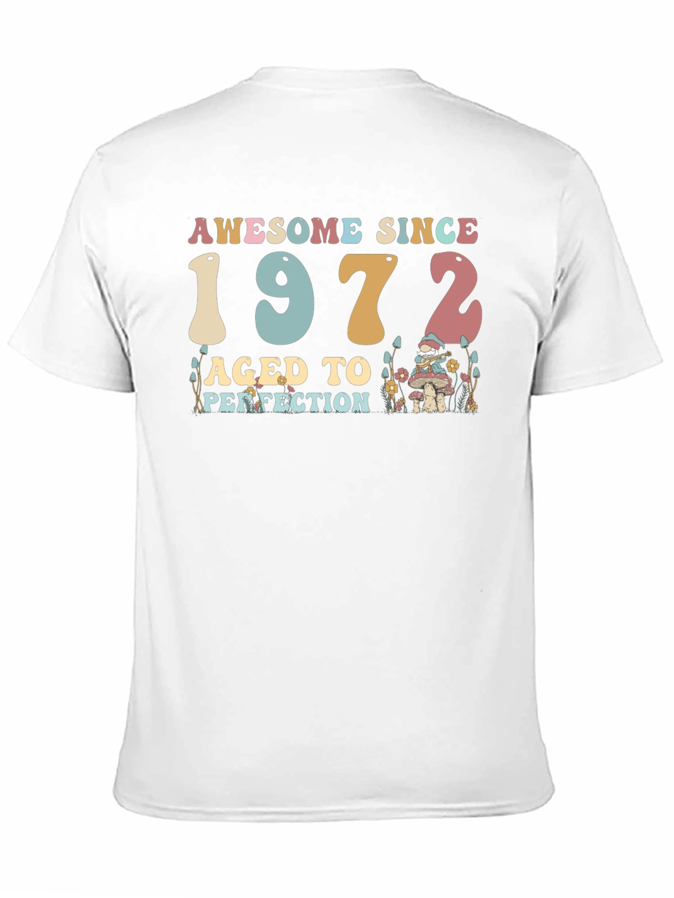 Black Awesome Since 1972 Aged to Perfection Black T-Shirt view 11