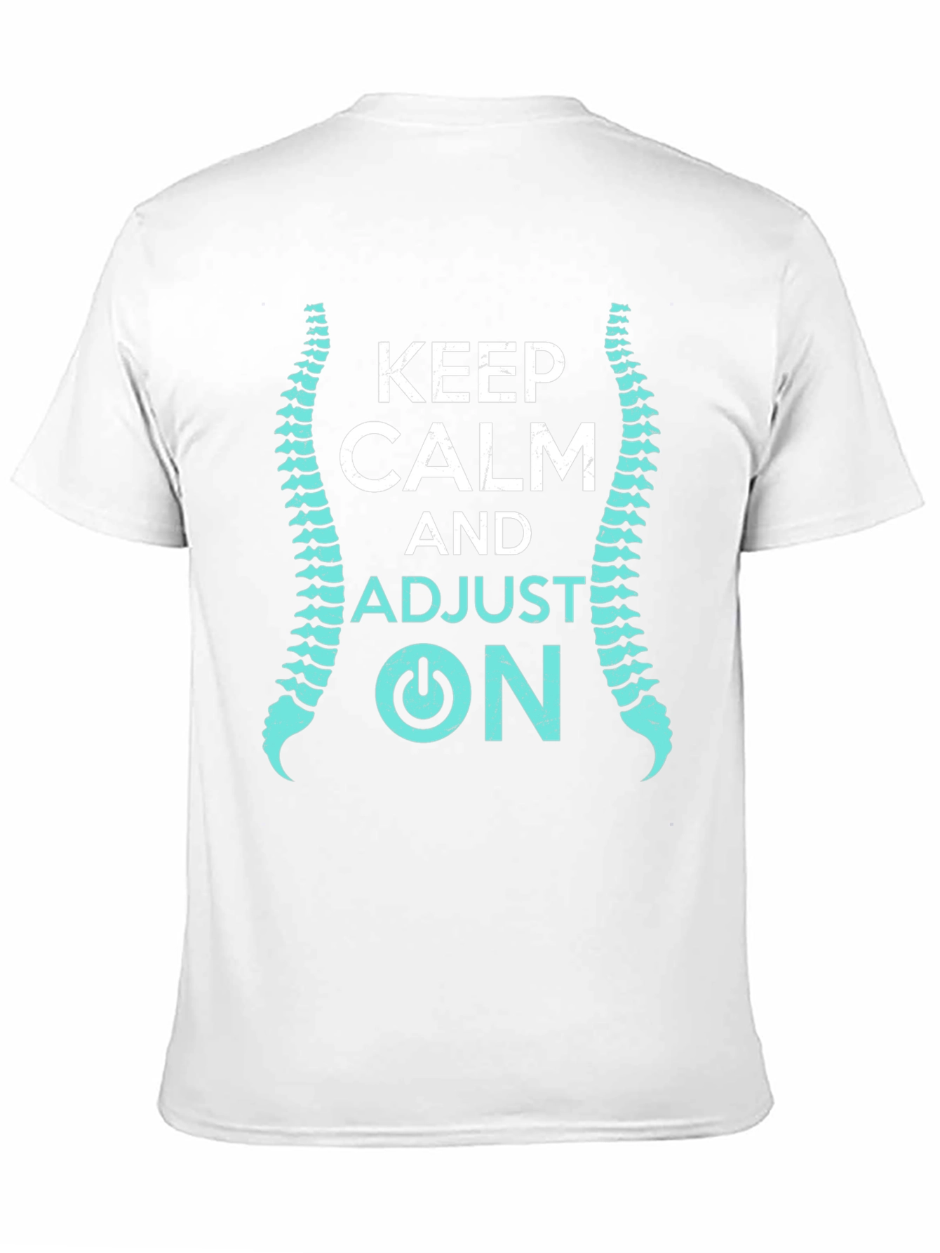 Black Keep Calm and Adjust On Chiropractor T-Shirt view 11