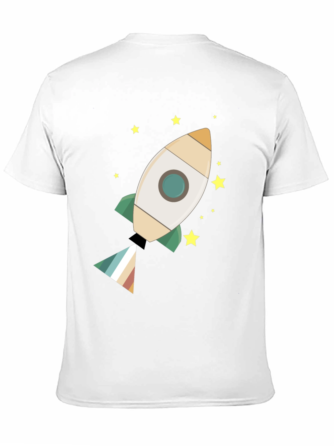 Black Rocket Ship T-Shirt - Blast Off in Style view 11