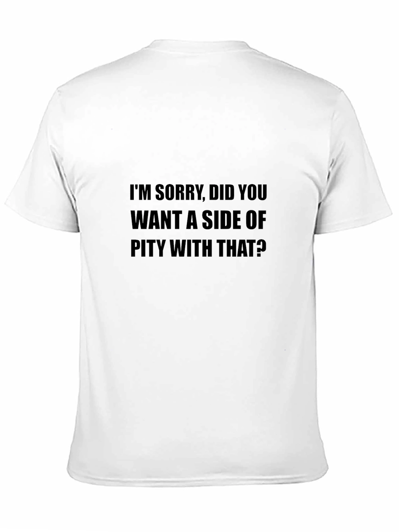 Black Sarcastic 'Pity' Graphic T-Shirt - Men's Black Tee view 11