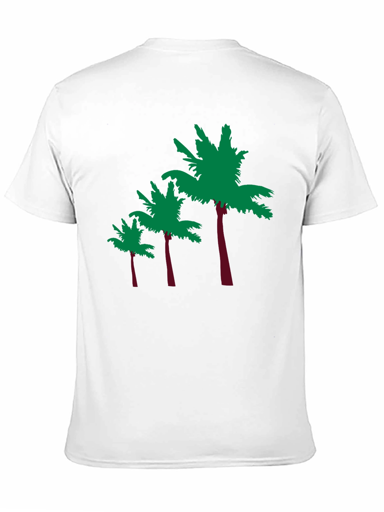 Black Tropical Palm Tree Graphic Tee - Black view 11