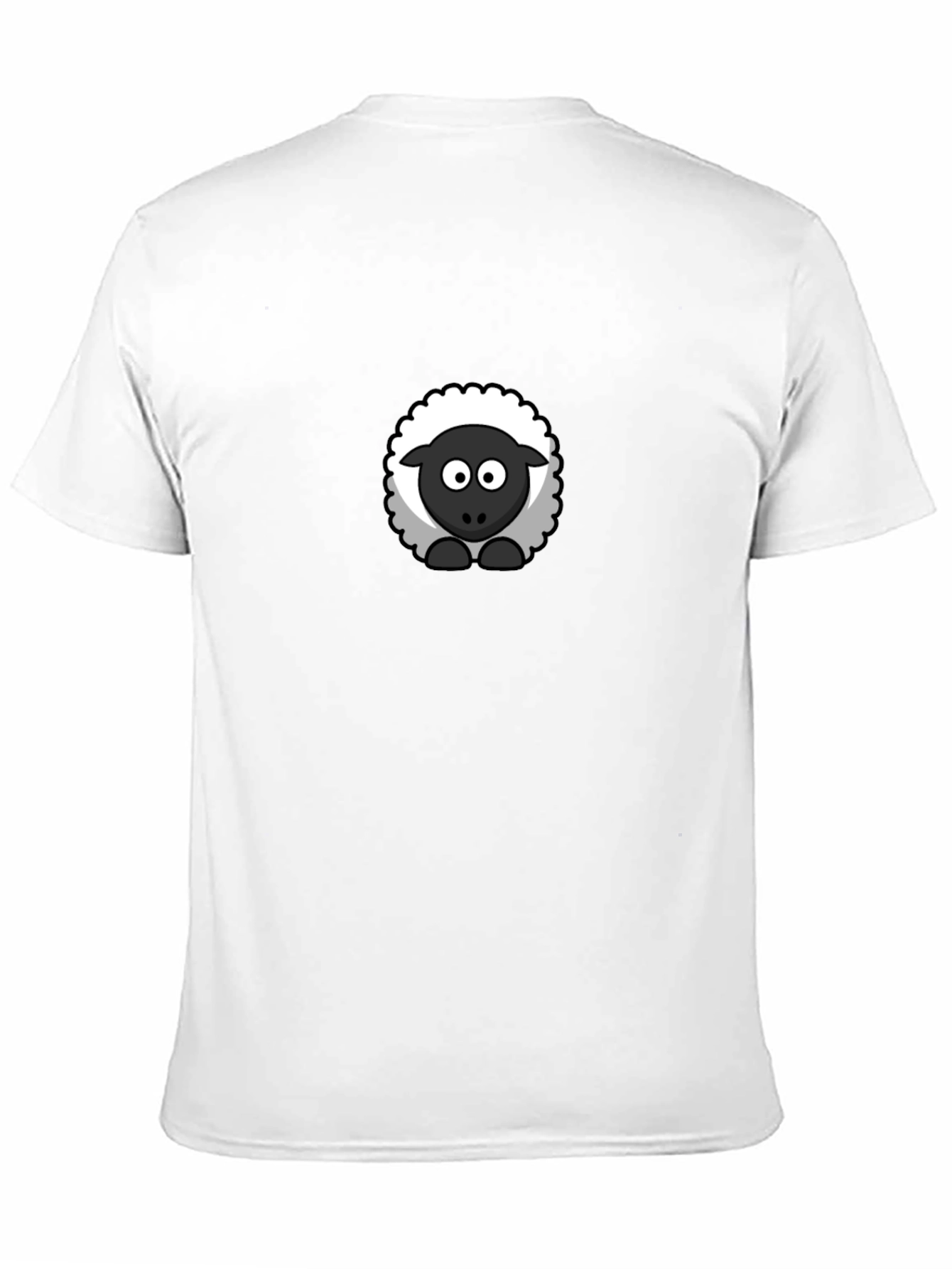 Black Black Sheep Graphic Tee - Cute Cartoon Animal Shirt view 11