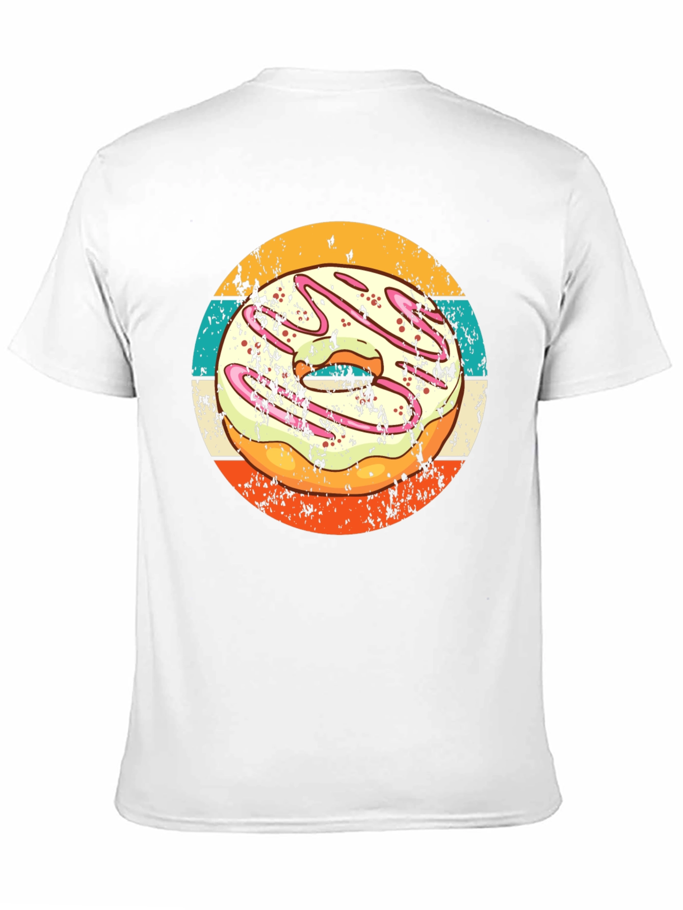 Black Retro Donut Graphic T-Shirt - Doughnut Lover Tee view 11