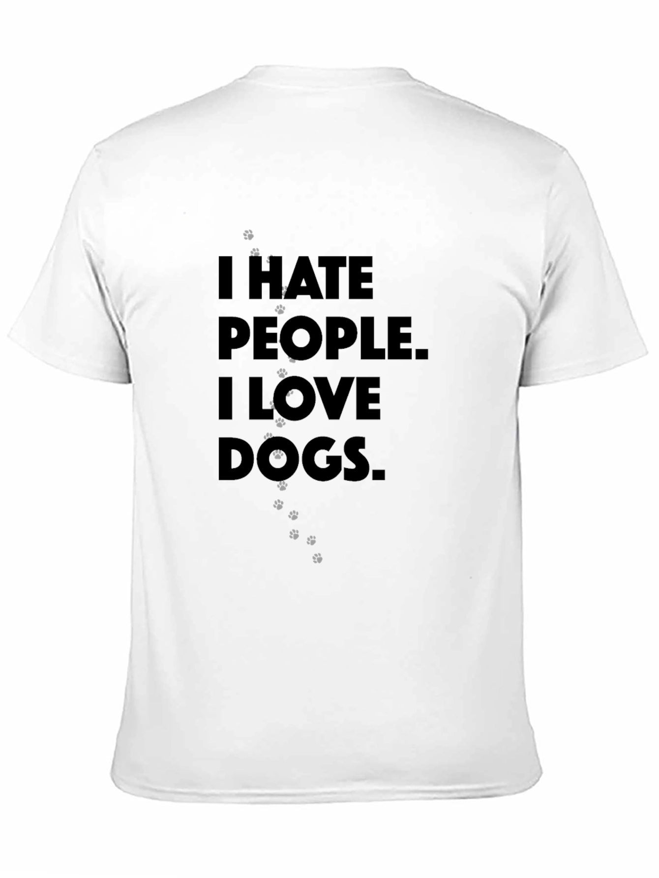 Black I Hate People, I Love Dogs T-Shirt view 11