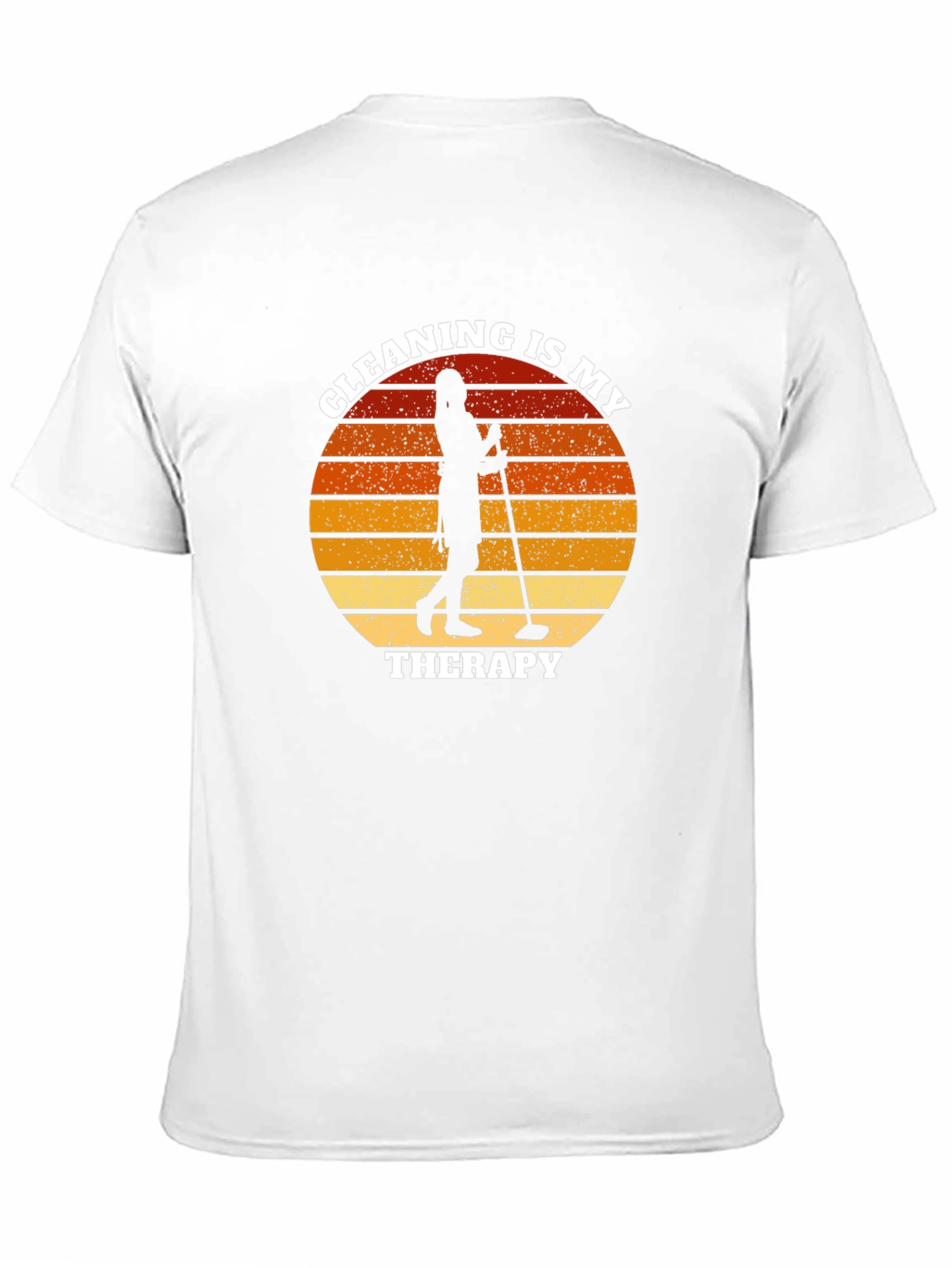 Black Cleaning Therapy Graphic T-Shirt view 11