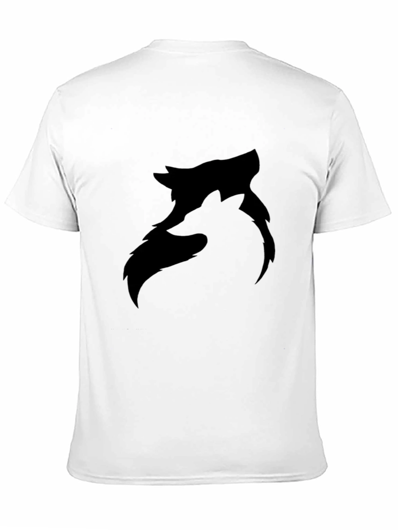 Black Black Wolf Graphic Tee - Modern Style view 11