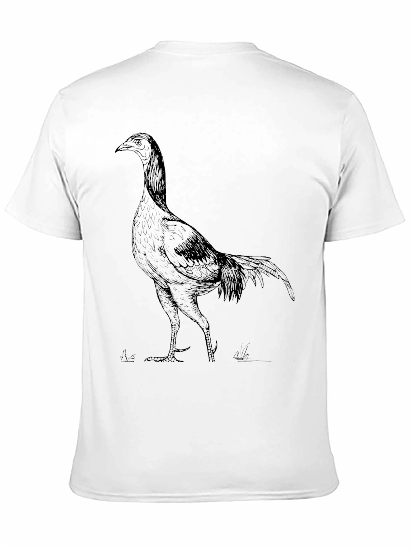 Black Cool Rooster Graphic Tee - Mens Black T-Shirt view 11