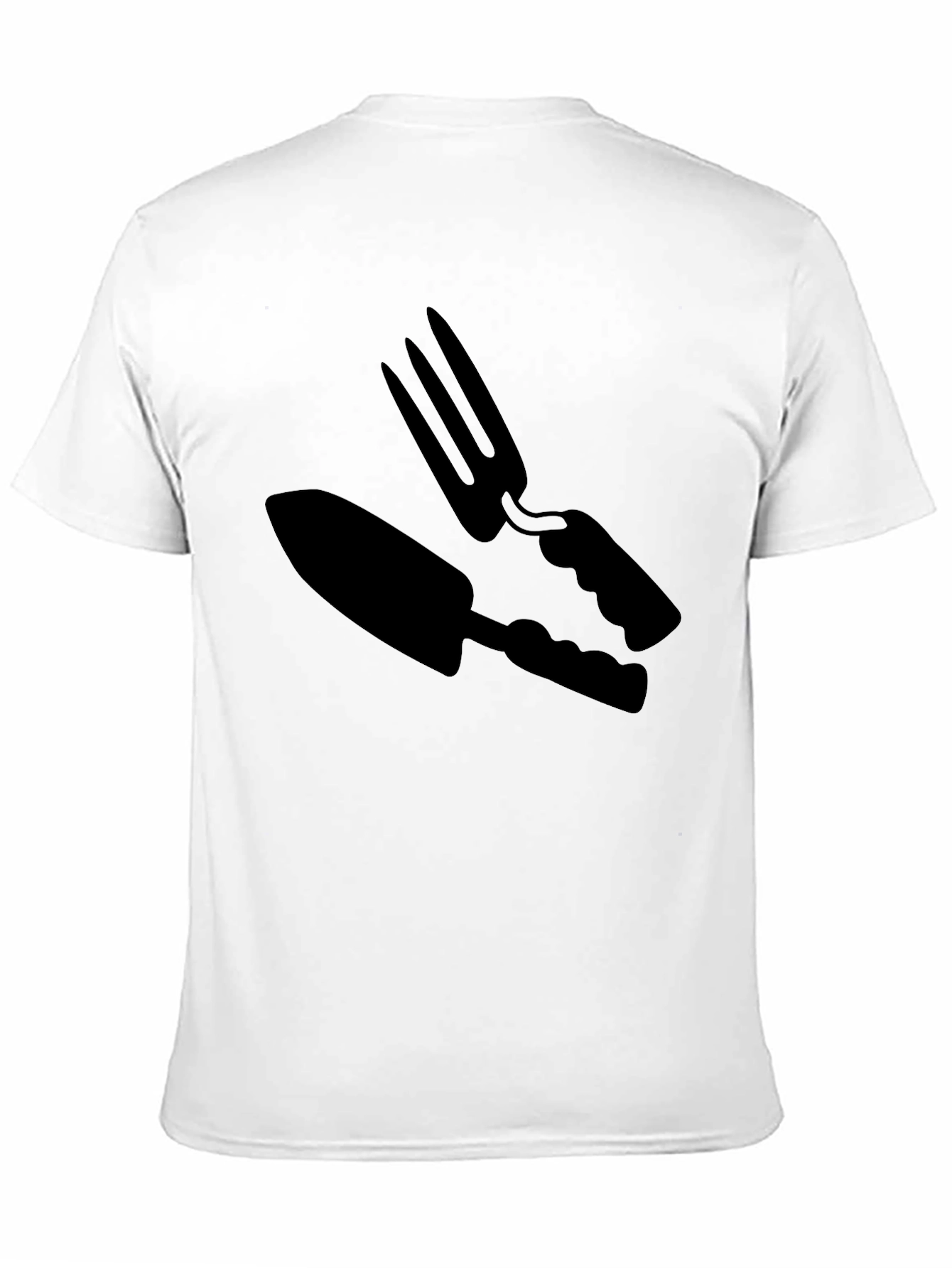 Black Gardening Tool Graphic Tee - Black Cotton Comfort view 11