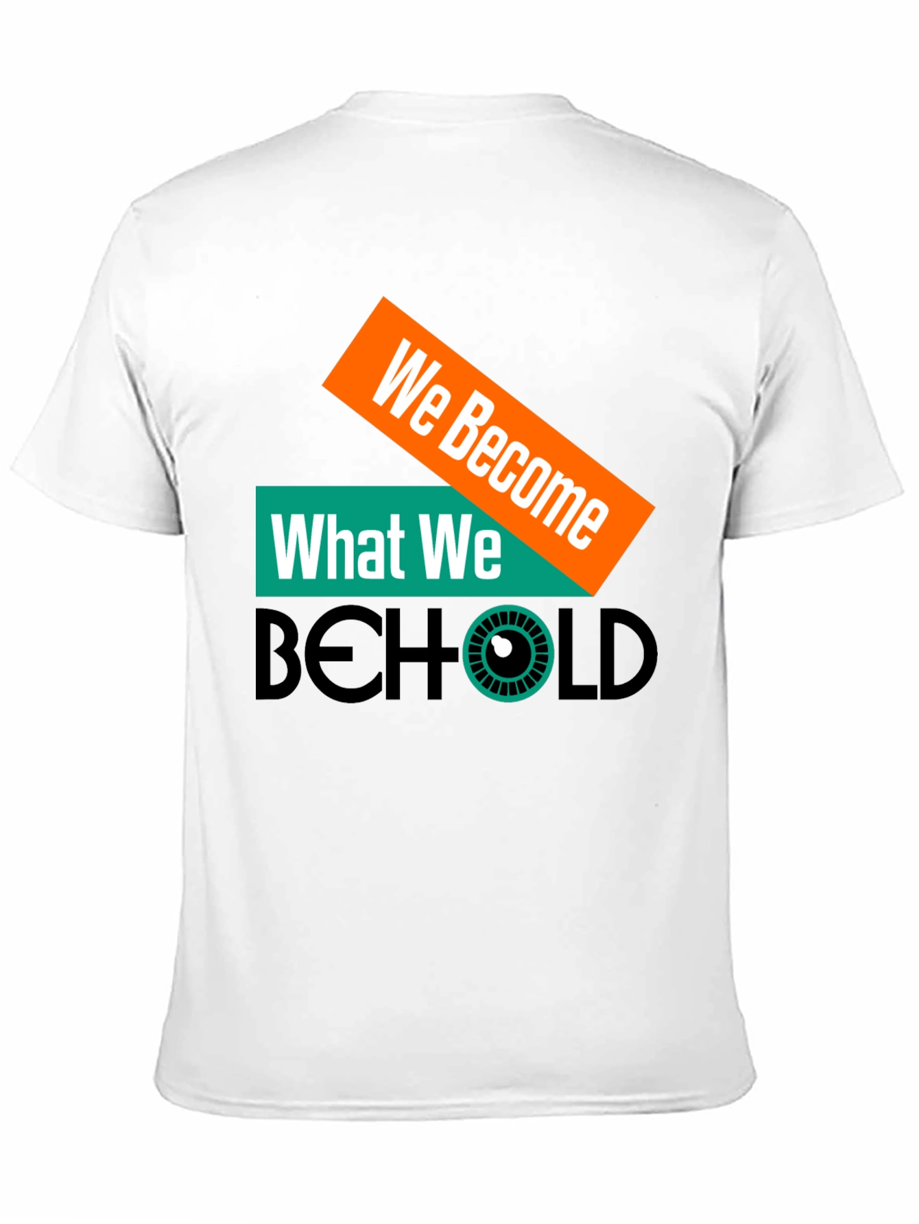 Black We Become What We Behold Graphic Tee view 11