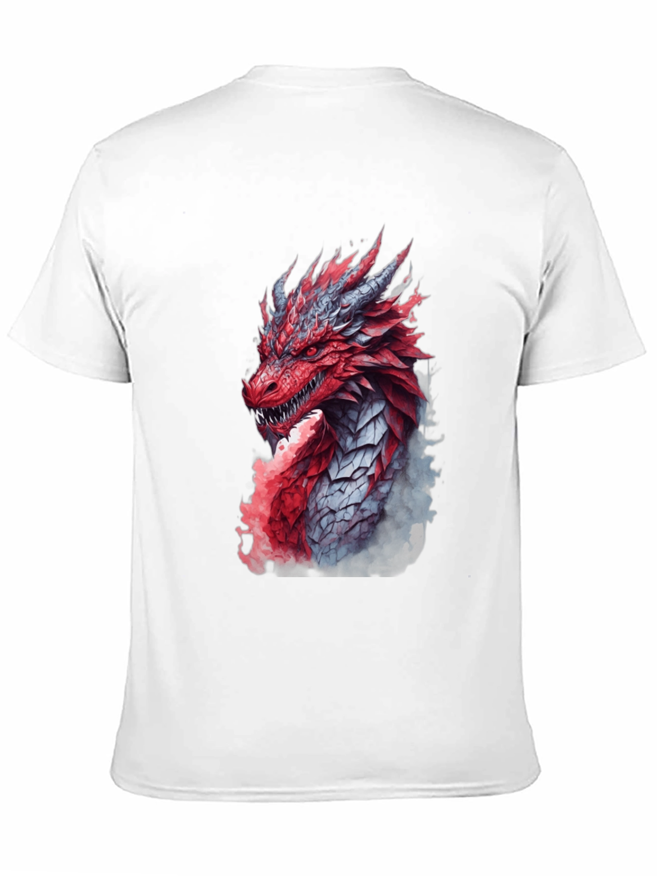 Black Dragon Graphic Print Black T-Shirt view 11