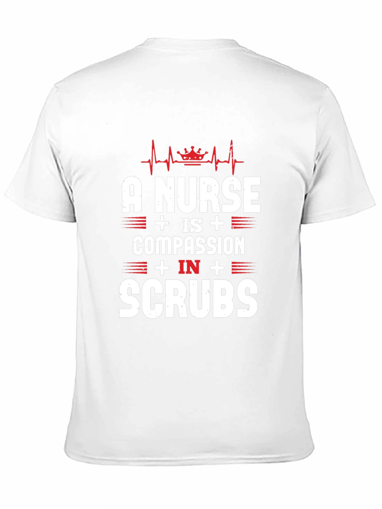 Black Nurse Compassion in Scrubs T-Shirt view 11