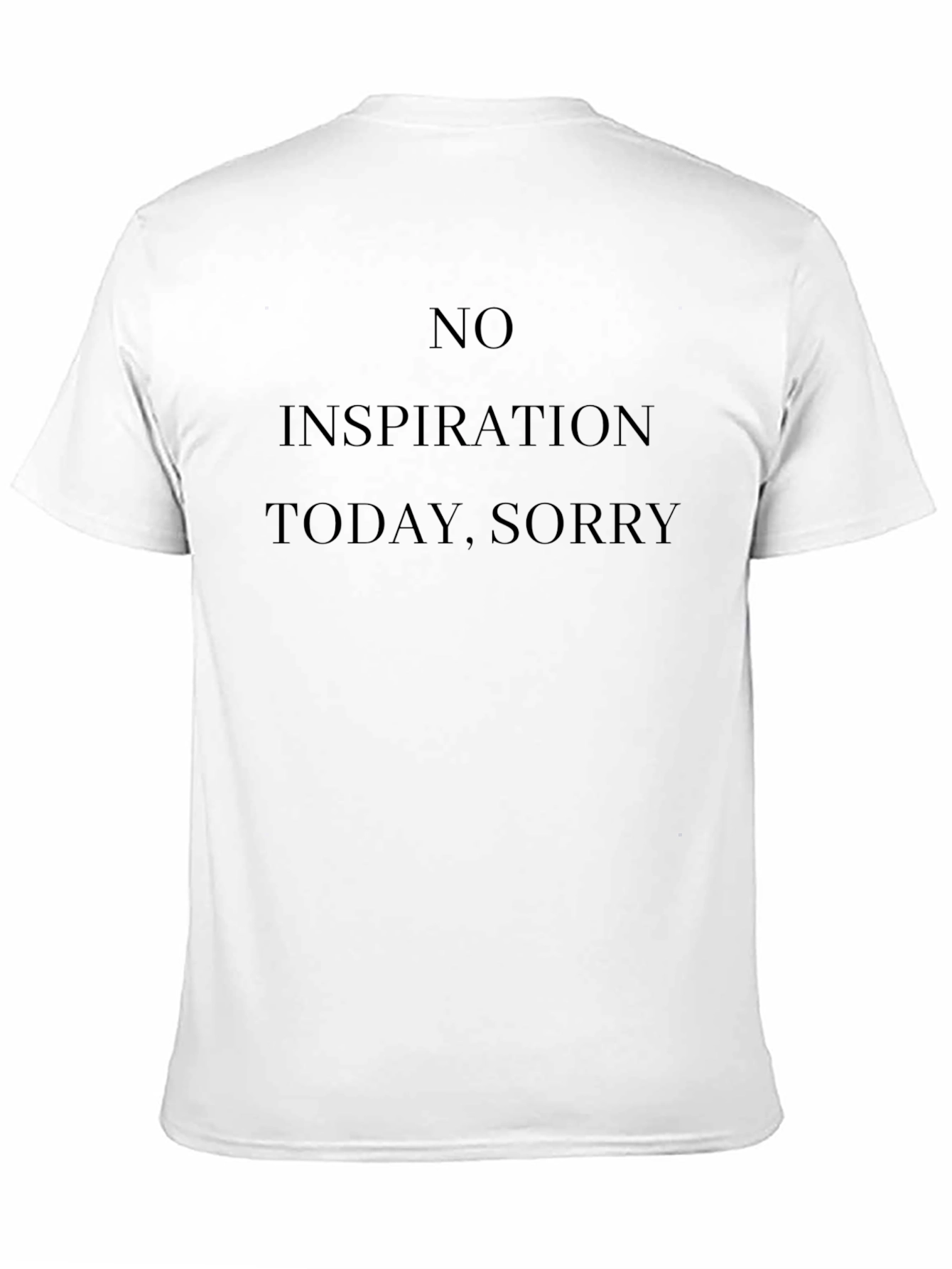 Black No Inspiration Today Graphic Tee view 11