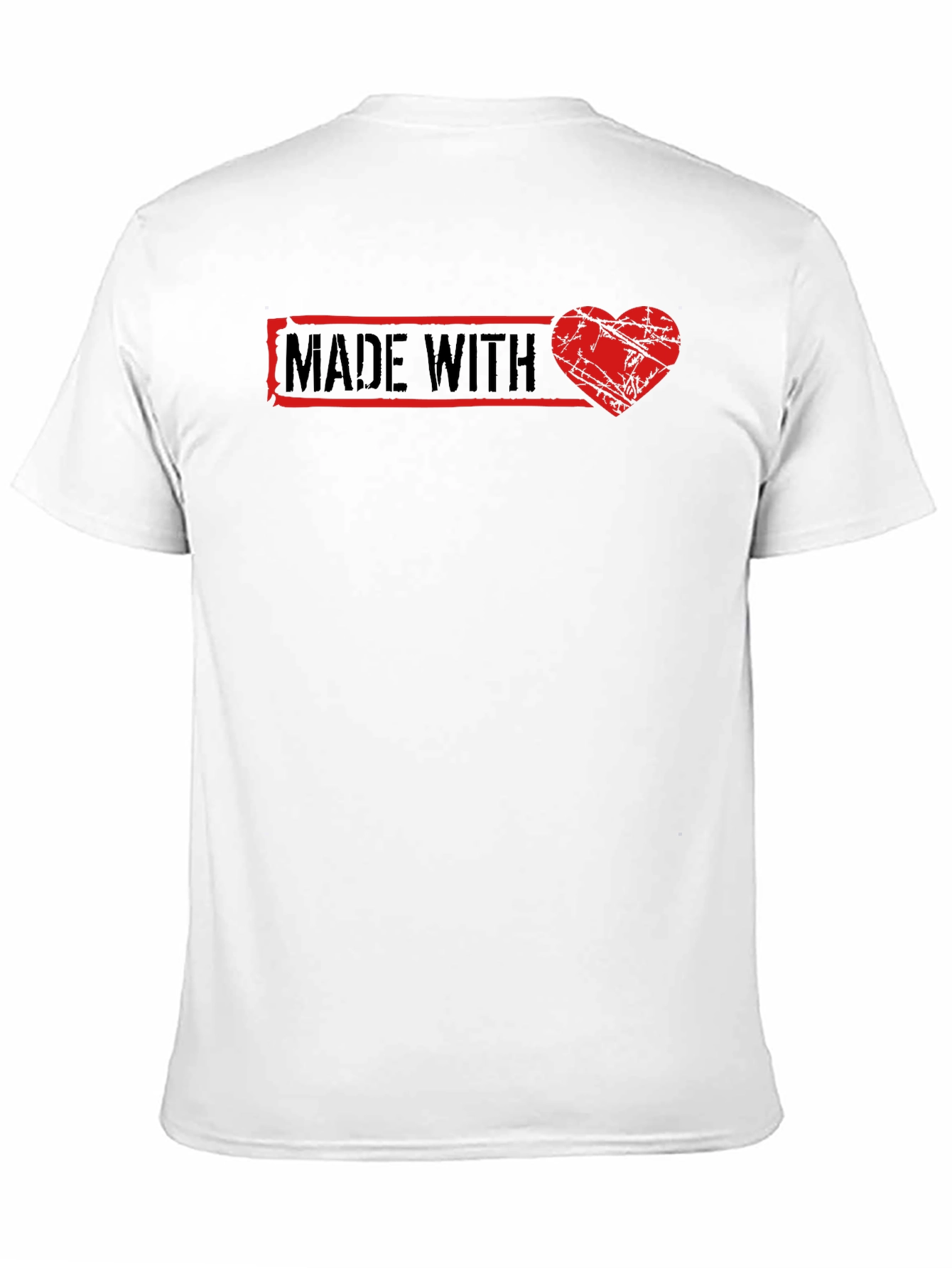 Black Made With Love Graphic Tee - Black Cotton T-Shirt view 11