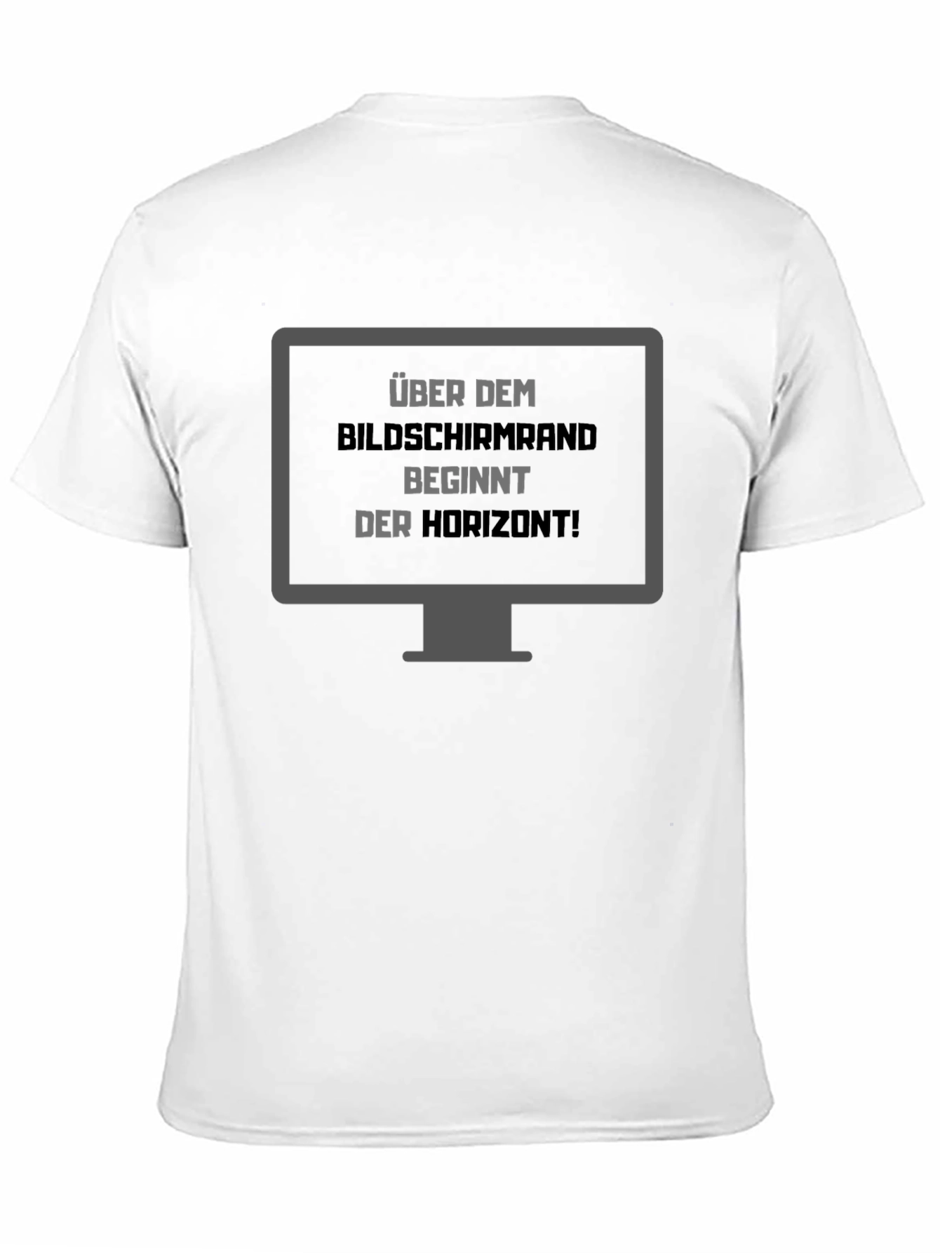 Black Über Dem Bildschirmrand T-Shirt view 11