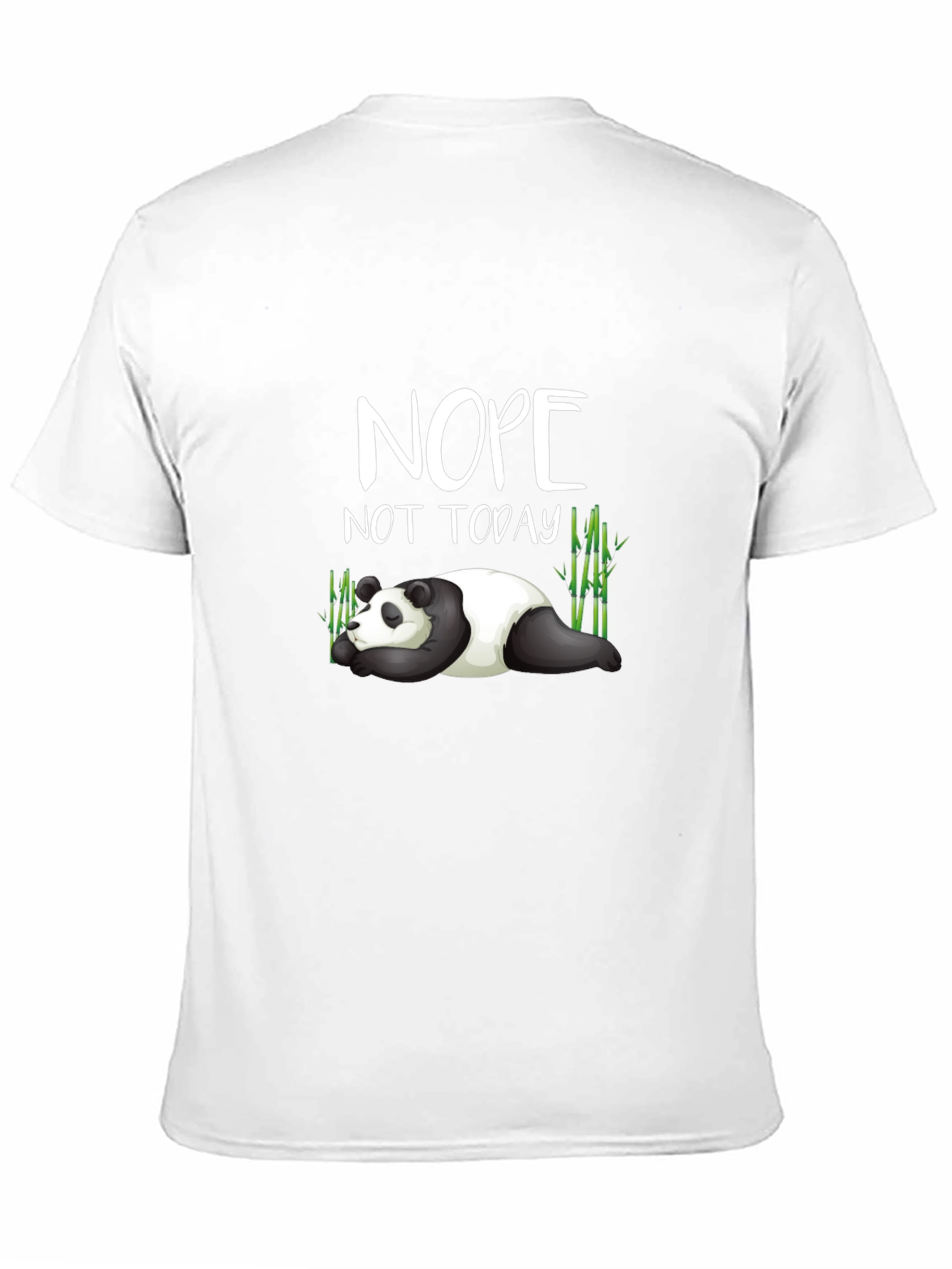 Black Nope Not Today Panda Graphic Tee view 11