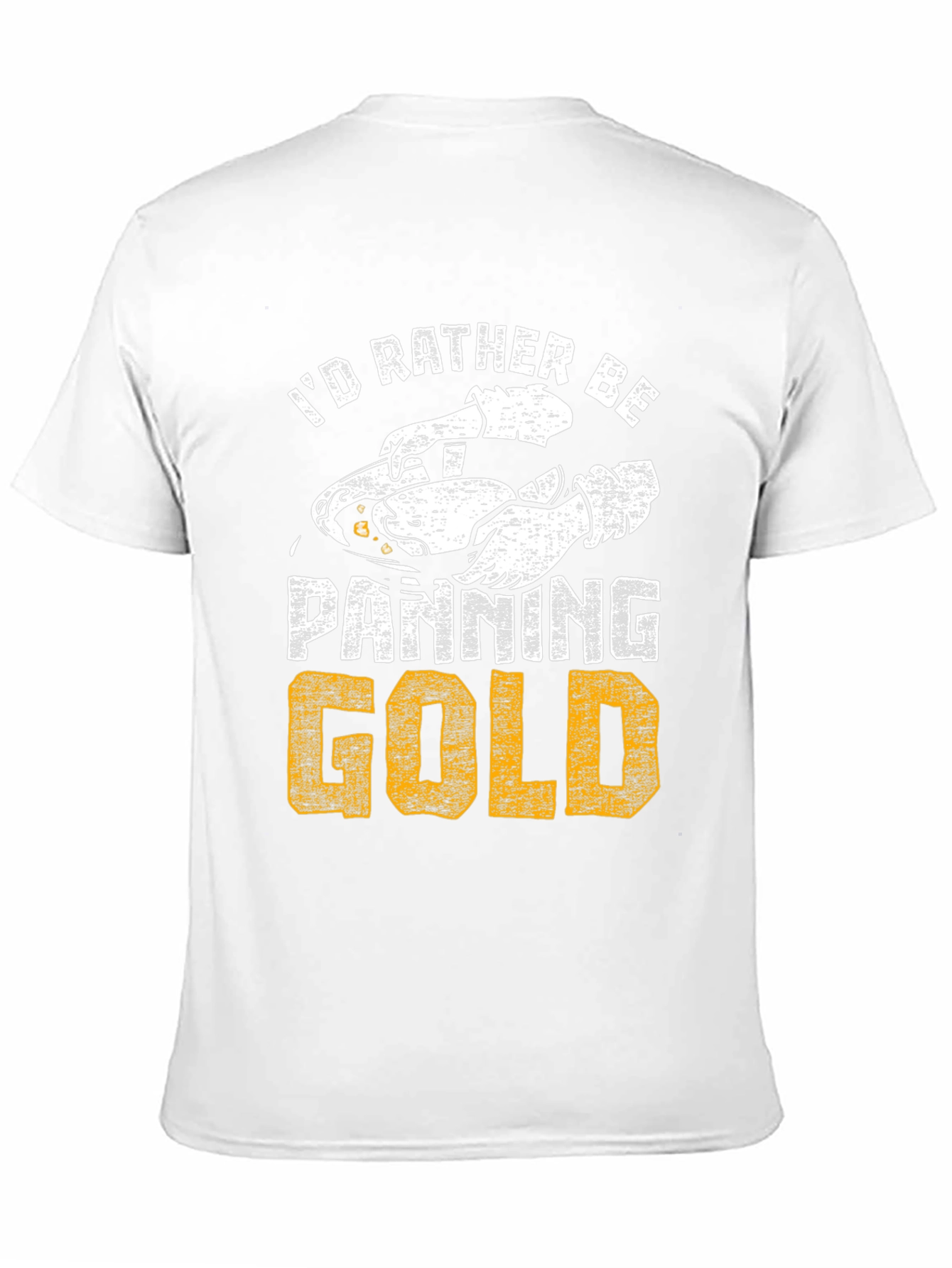 Black I'd Rather Be Panning Gold T-Shirt view 11